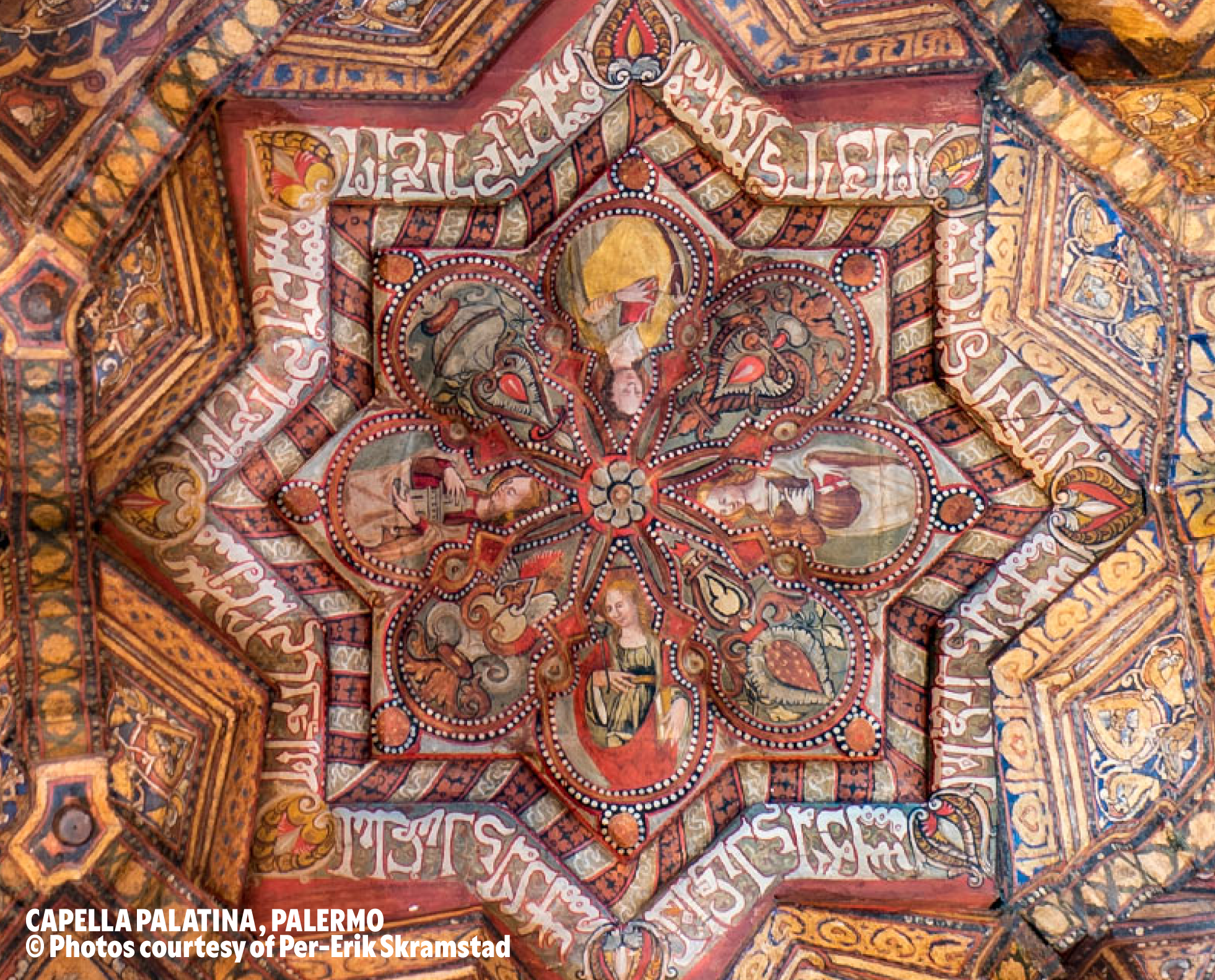 Muquaras in the Palatine Chapel in Palermo Sicily.