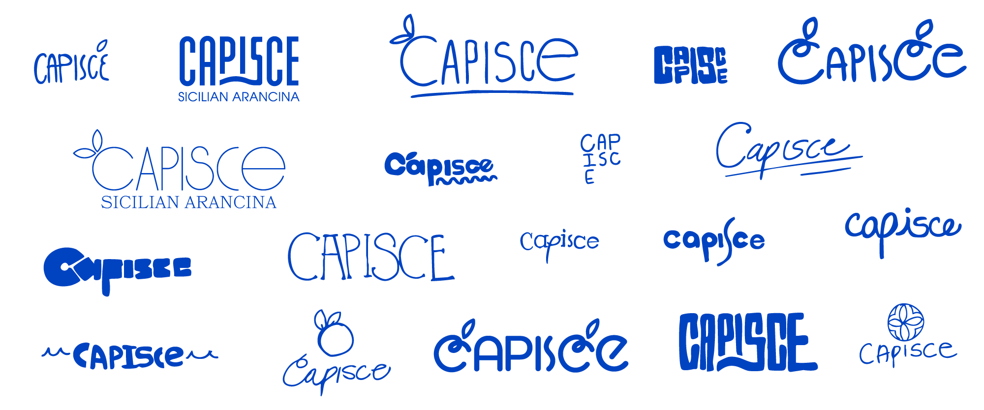 Previous Capisce Logo Sketches done by Christian van der Kleut.