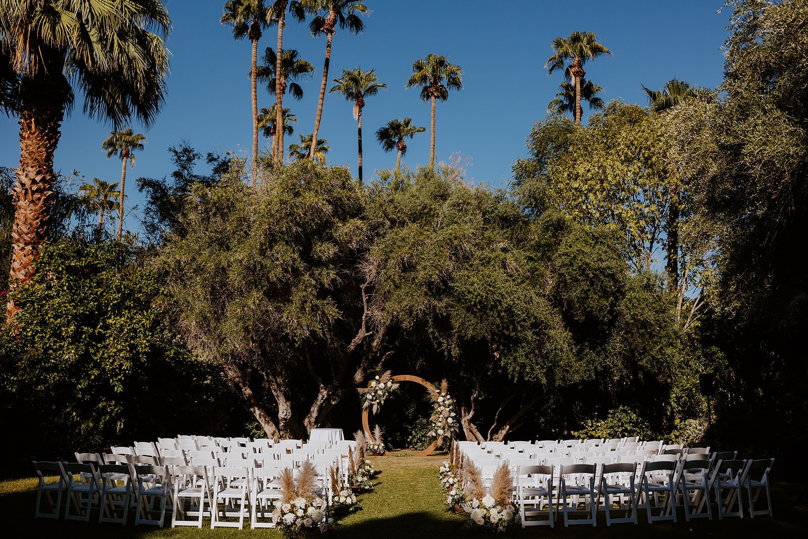 Parker Palm Springs Wedding Ceremony Site, Photo by Tida Svy Photography