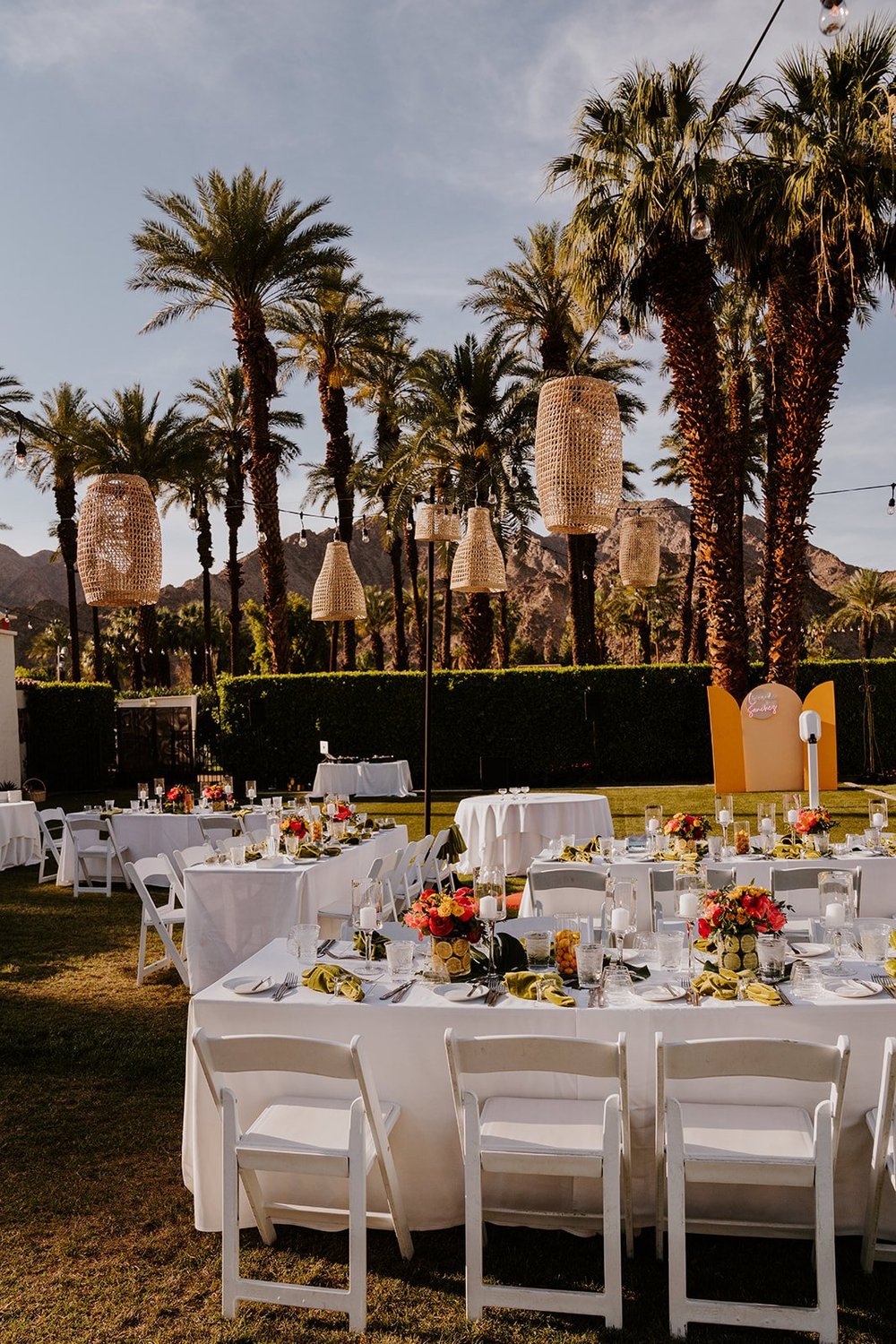 Wedding reception at La Quinta Resort in Palm Springs | photo by Tida Svy