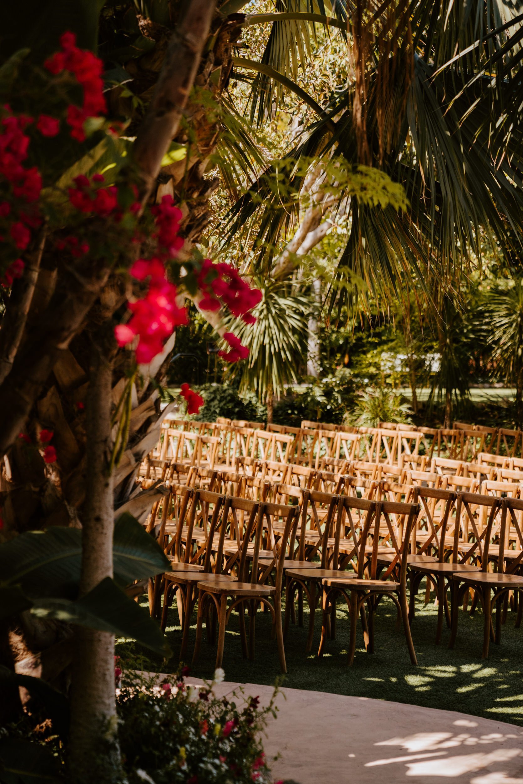 Botanica Oceanside wedding ceremony set up, San Diego wedding venue, photo by TIda Svy, San Diego wedding photographer