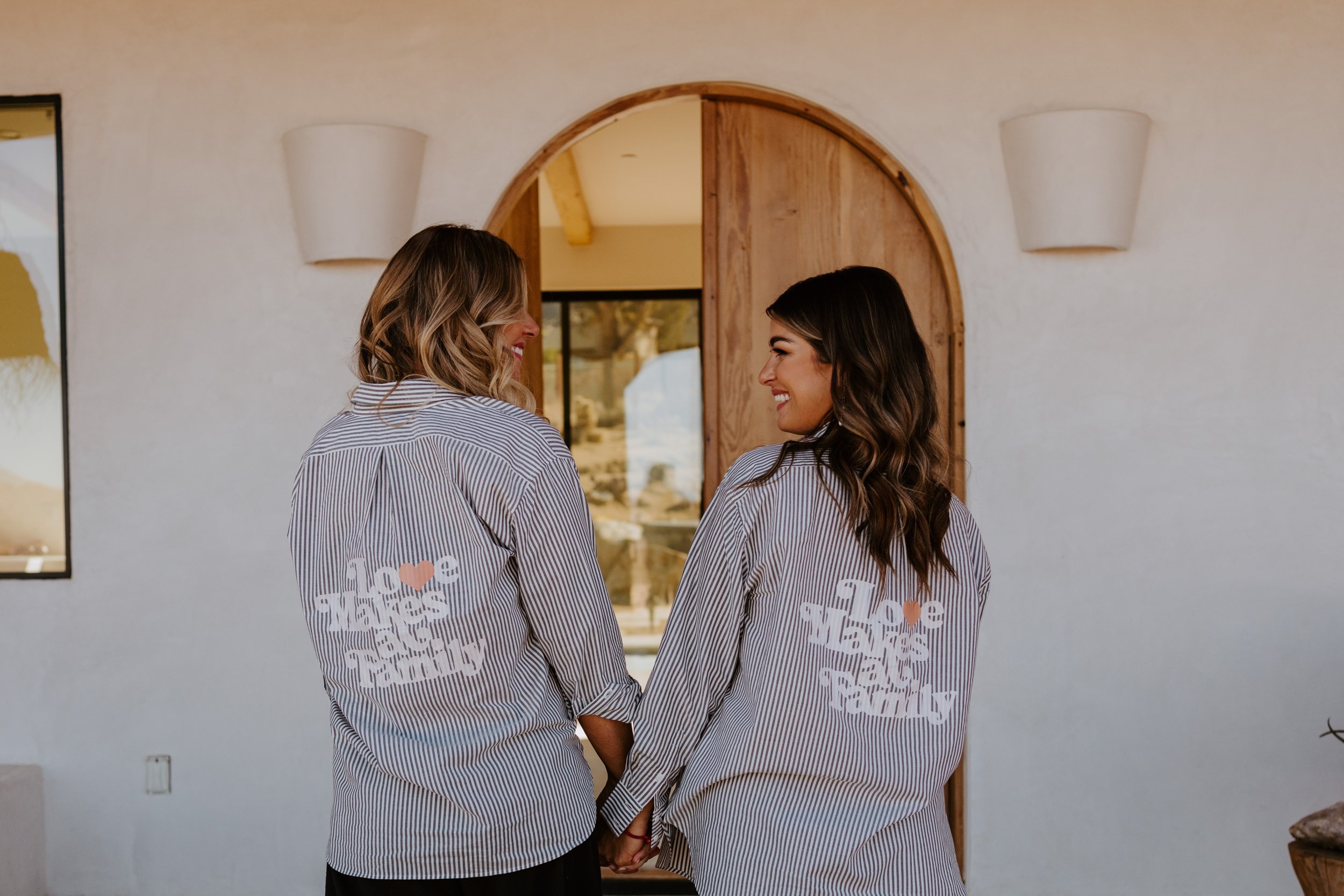 Love Makes a Family matching LGBTQ pajamas, Photo by Tida Svy