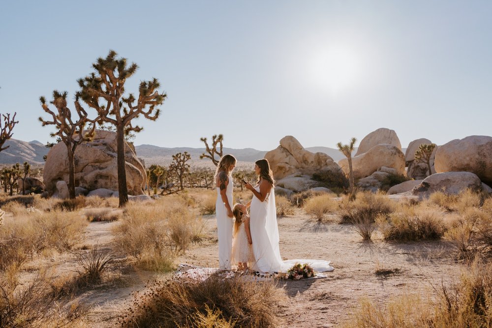 LGBTQ Joshua Tree National Park elopement, Photo by Tida Svy