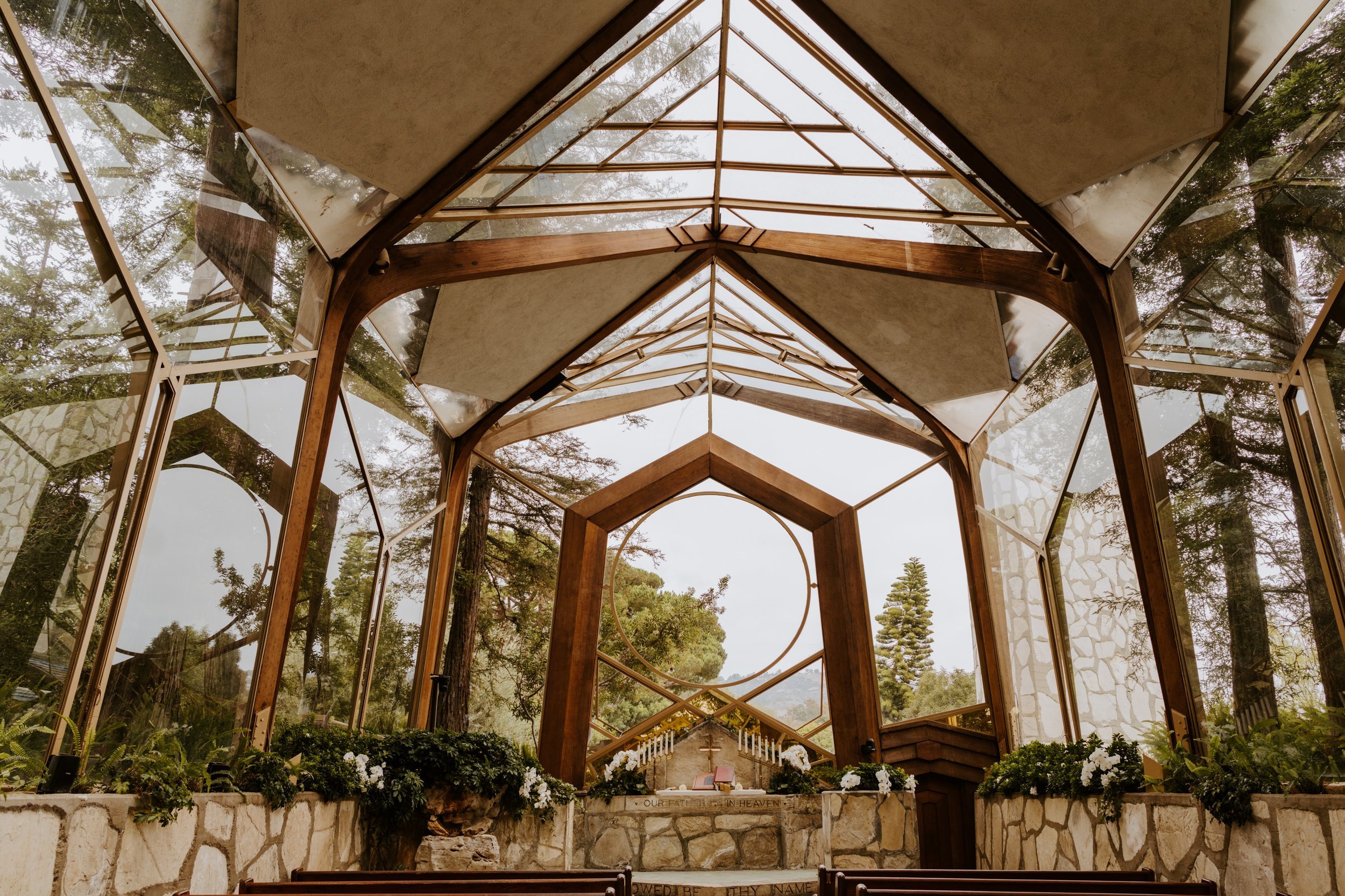 Wayfarers Chapel, Rancho Palos Verdes Wedding Venue, Photo by Tida Svy, Los Angeles Wedding Photographer