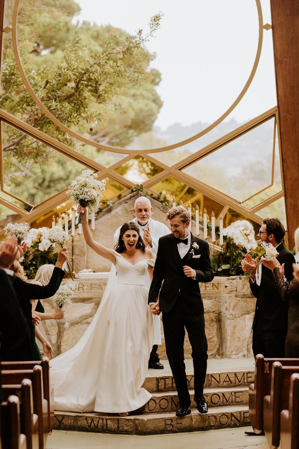 Wedding Ceremony at Wayfarers Chapel, Photo by Tida Svy, Los Angeles Wedding Photographer