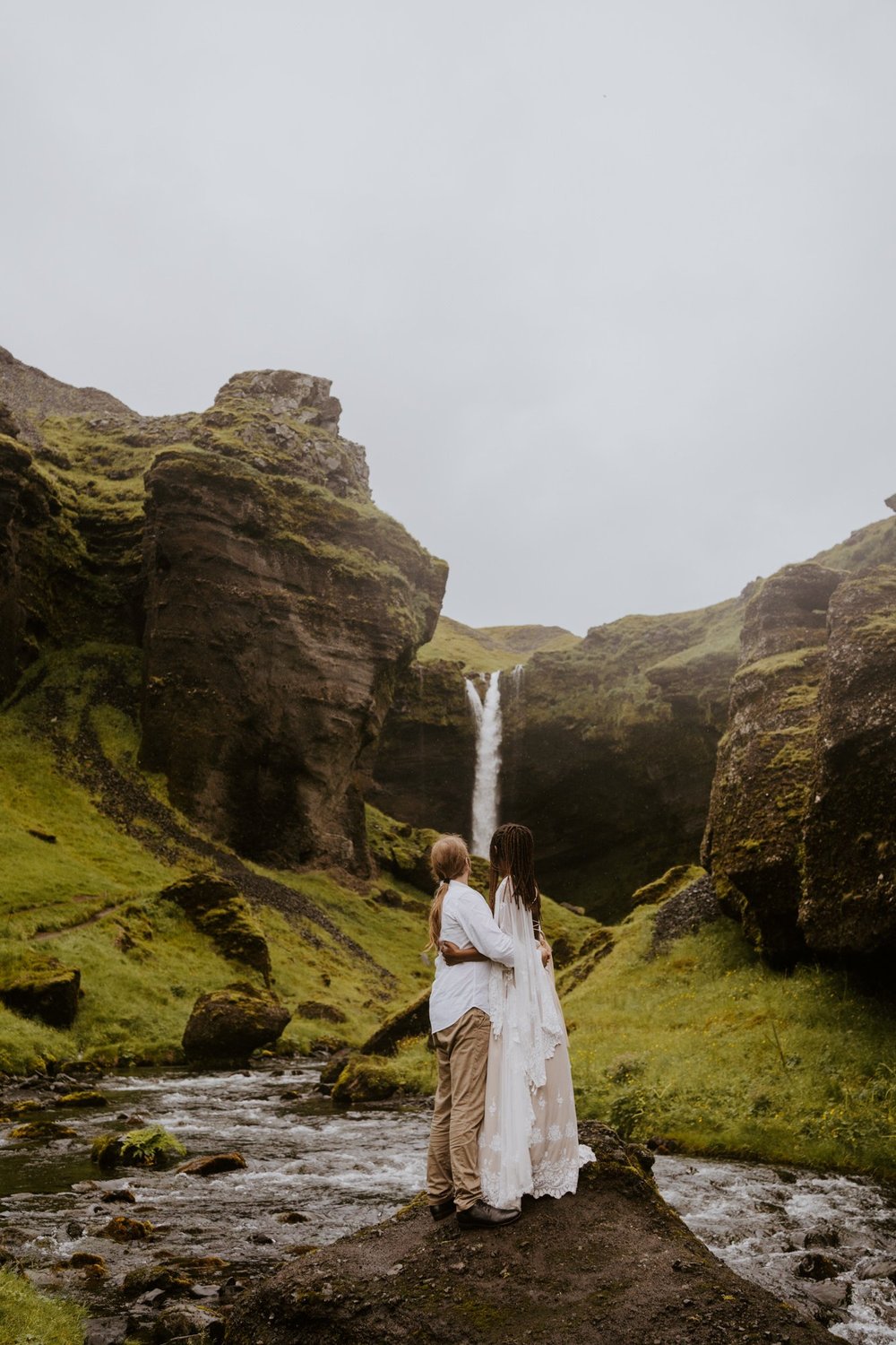 Iceland Waterfall Elopement | Iceland Elopement Photographer | Photography by Tida Svy