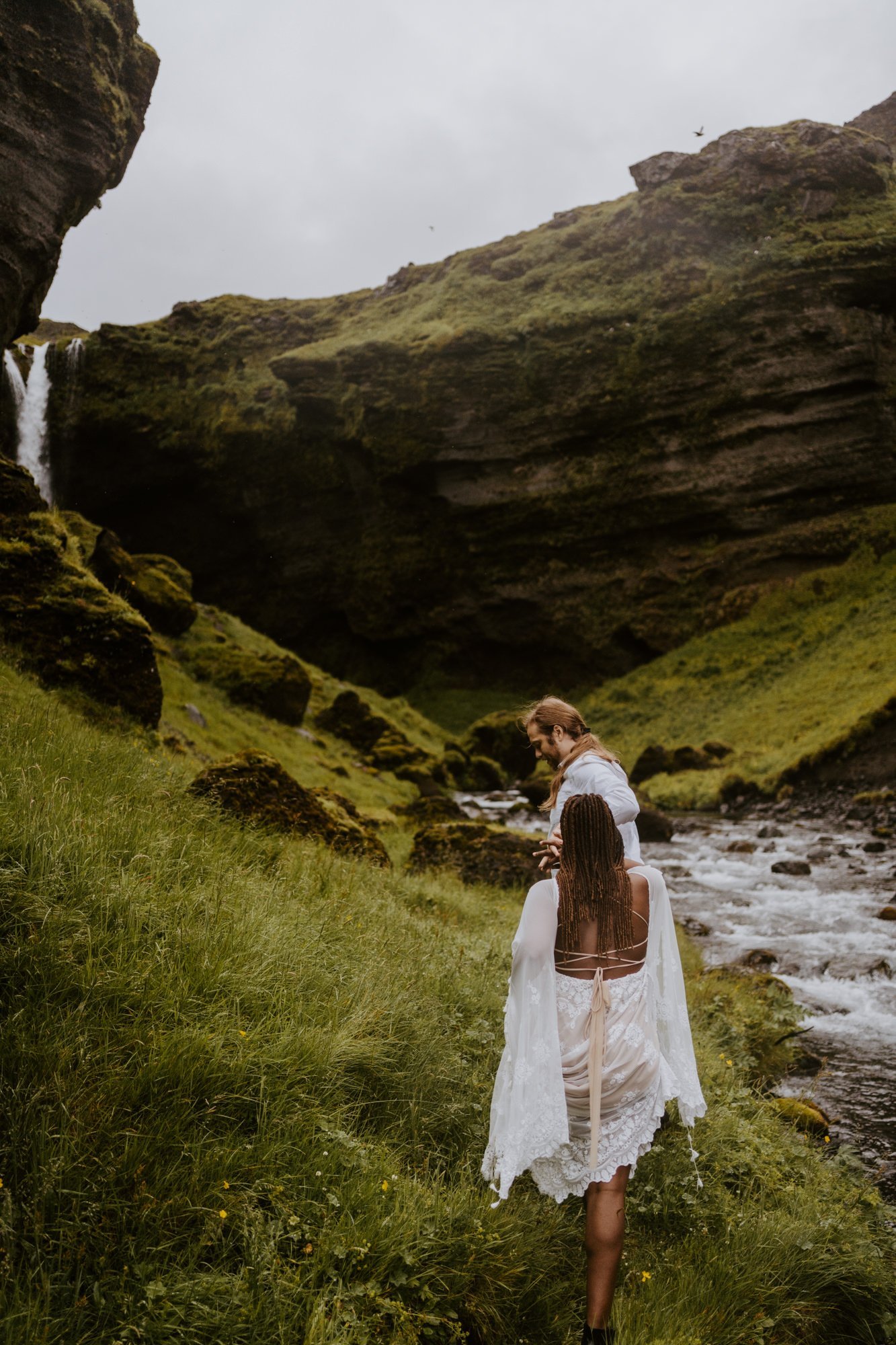 Iceland Waterfall Elopement | Iceland Elopement Photographer | Photography by Tida Svy