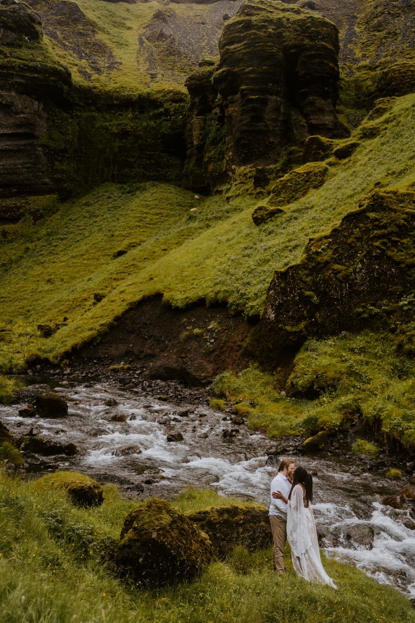 Iceland Waterfall Elopement | Iceland Elopement Photographer | Photography by Tida Svy