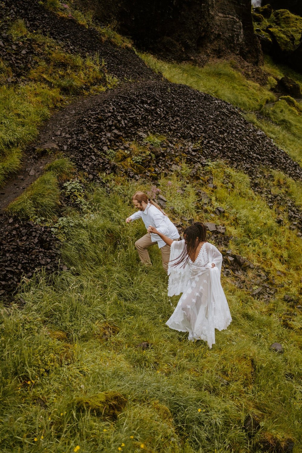 Iceland Waterfall Elopement | Iceland Elopement Photographer | Photography by Tida Svy