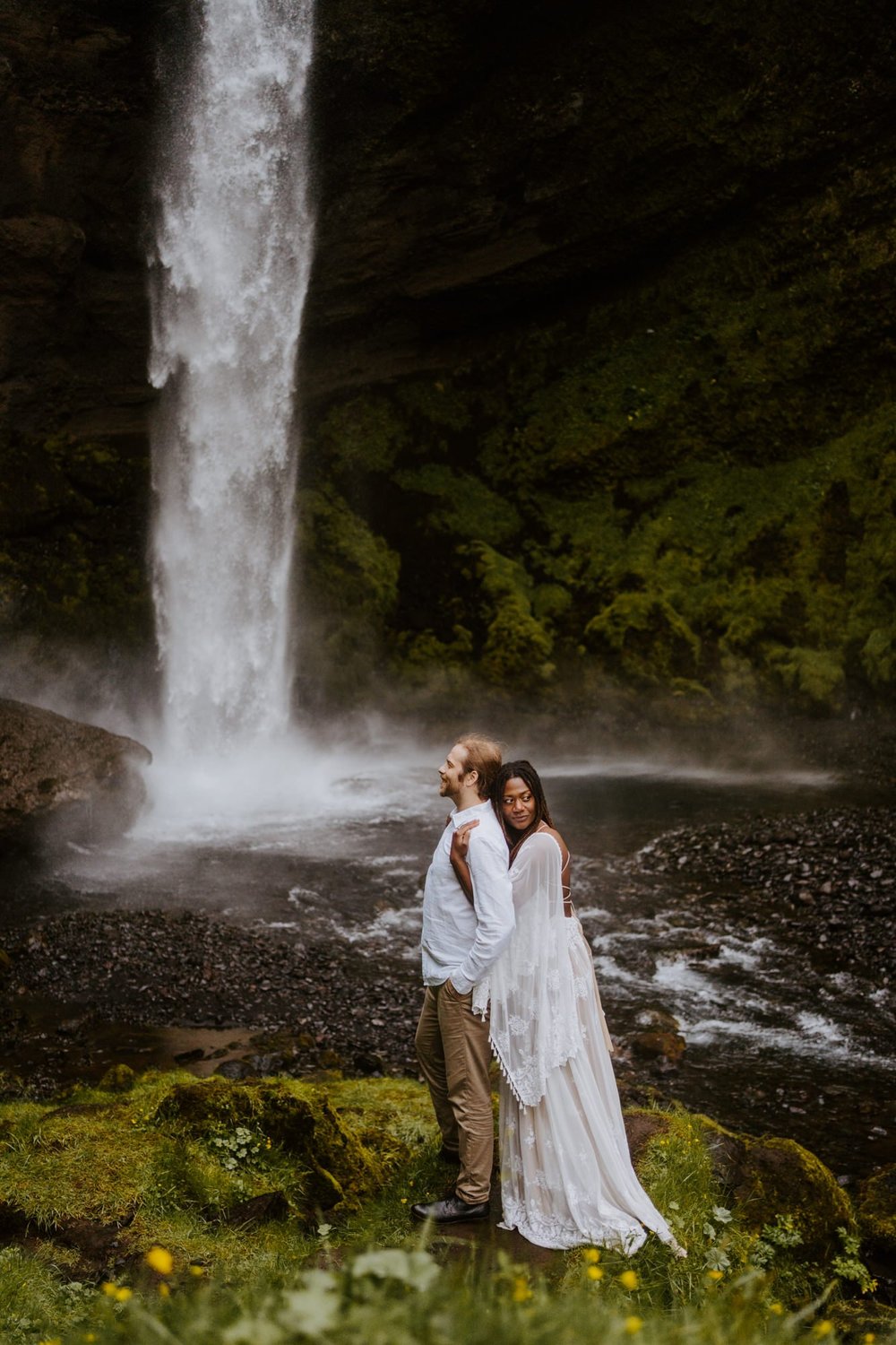 Iceland Waterfall Elopement | Iceland Elopement Photographer | Photography by Tida Svy