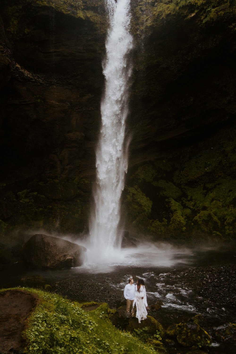 Iceland Waterfall Elopement | Iceland Elopement Photographer | Photography by Tida Svy