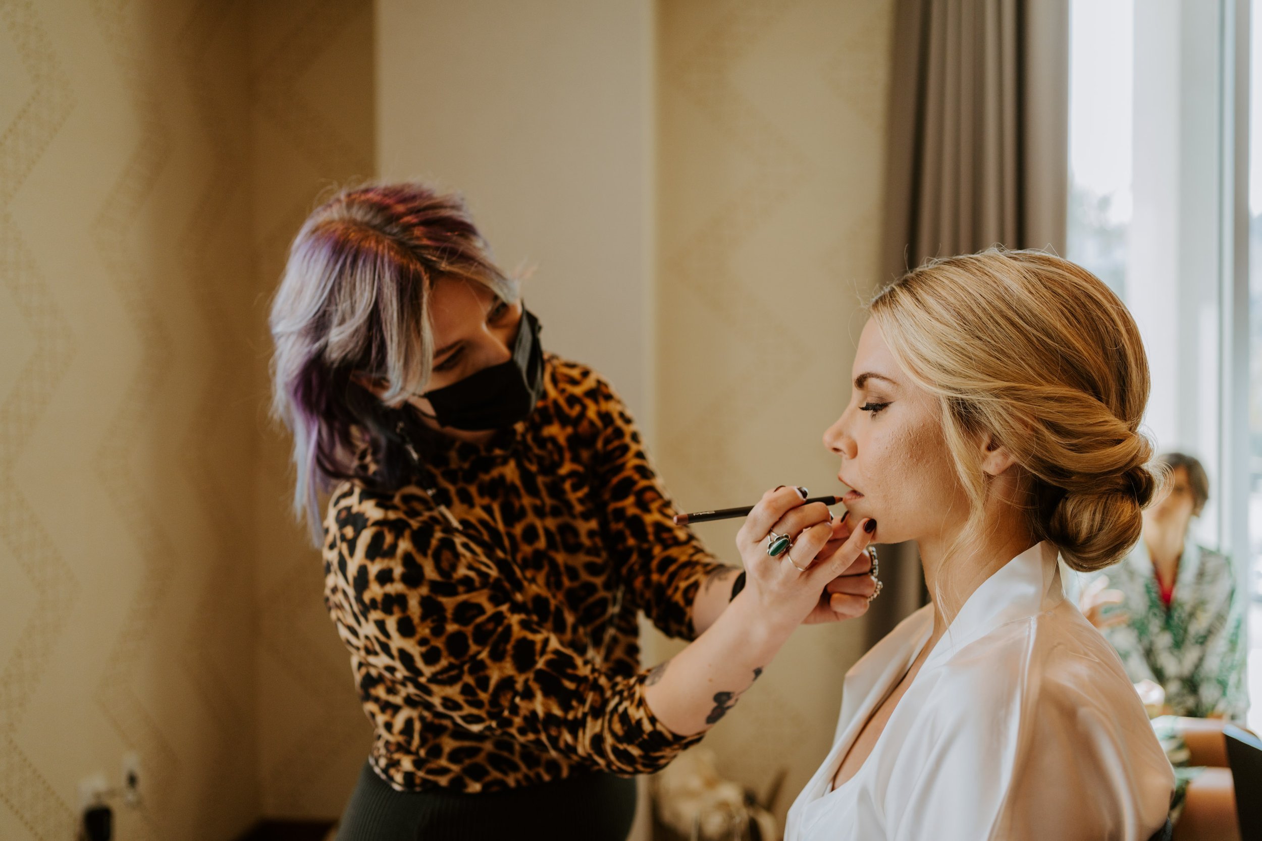 Bride makeup by Jen Plus Colour, The Kimpton Rowan Hotel Palm Springs, The O’Donnell House Wedding Palm Springs Photography by Tida Svy | www.tidasvy.com