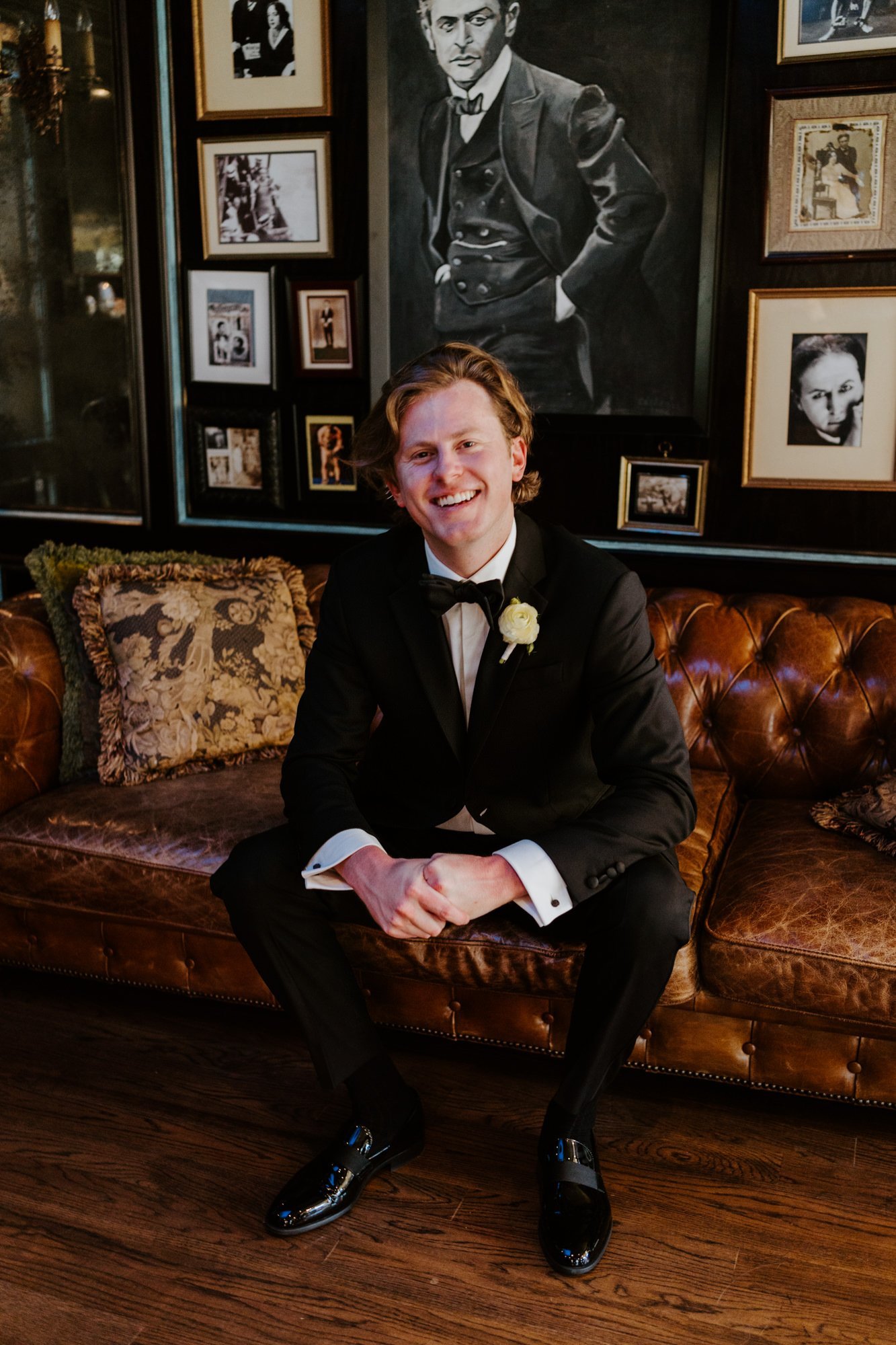 Groom portrait at The Houdini Estate wedding, Los Angeles wedding photography by Tida Svy
