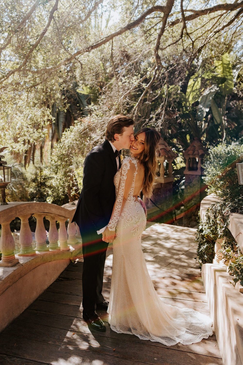 Galia Lahav wedding dress long sleeve detailed bridal gown at The Houdini Estate wedding in los angeles, ca. Vibrant and candid los angeles wedding photography by Tida Svy