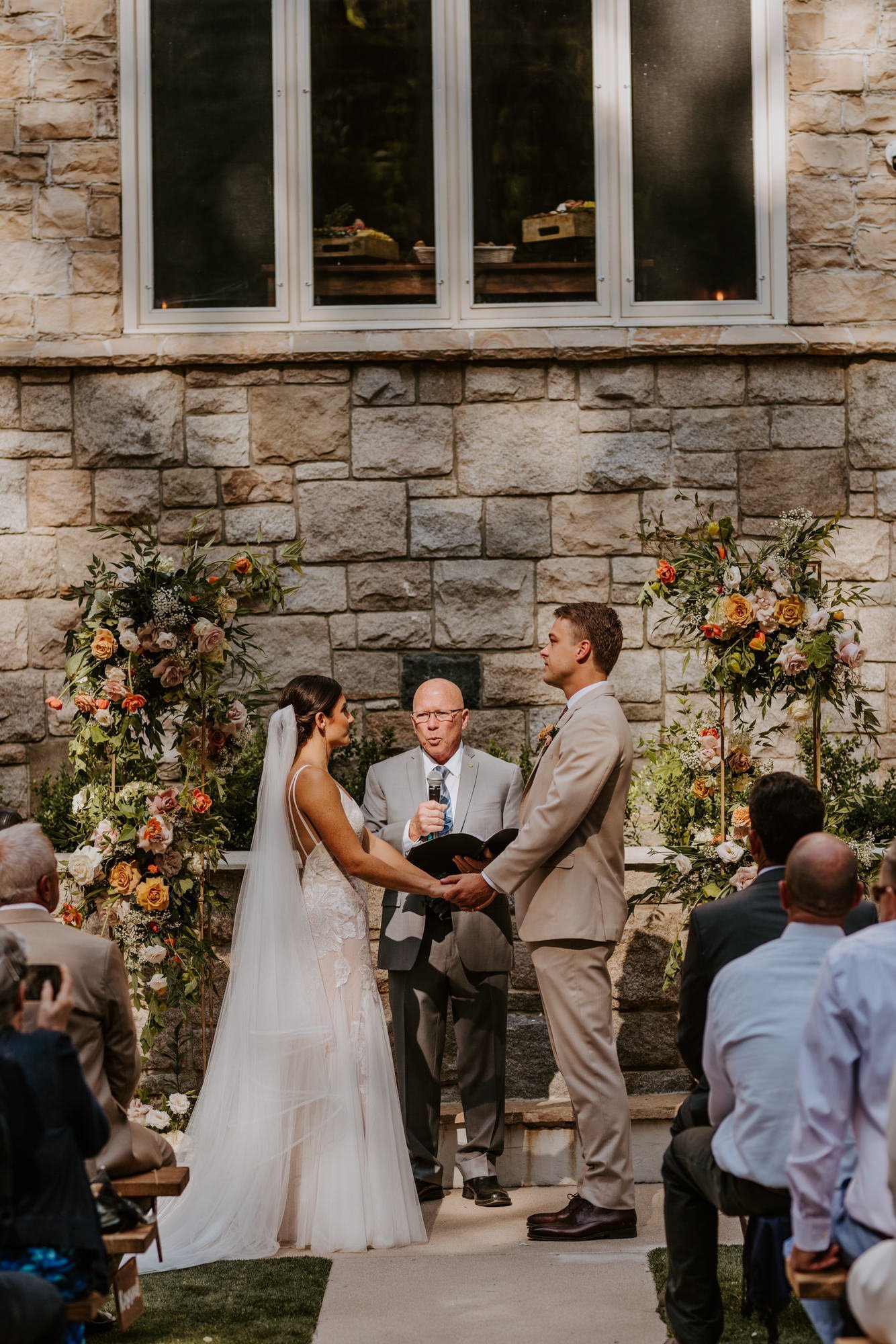 Castle in the Forest Lake Arrowhead Wedding Ceremony,  Photo by Tida Svy