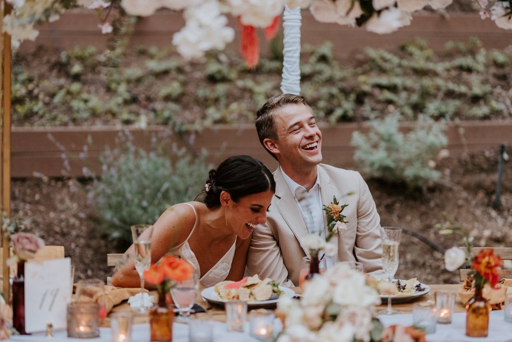 Candid emotional wedding photography, Castle in the Forest Lake Arrowhead airbnb wedding, Photo by Tida Svy