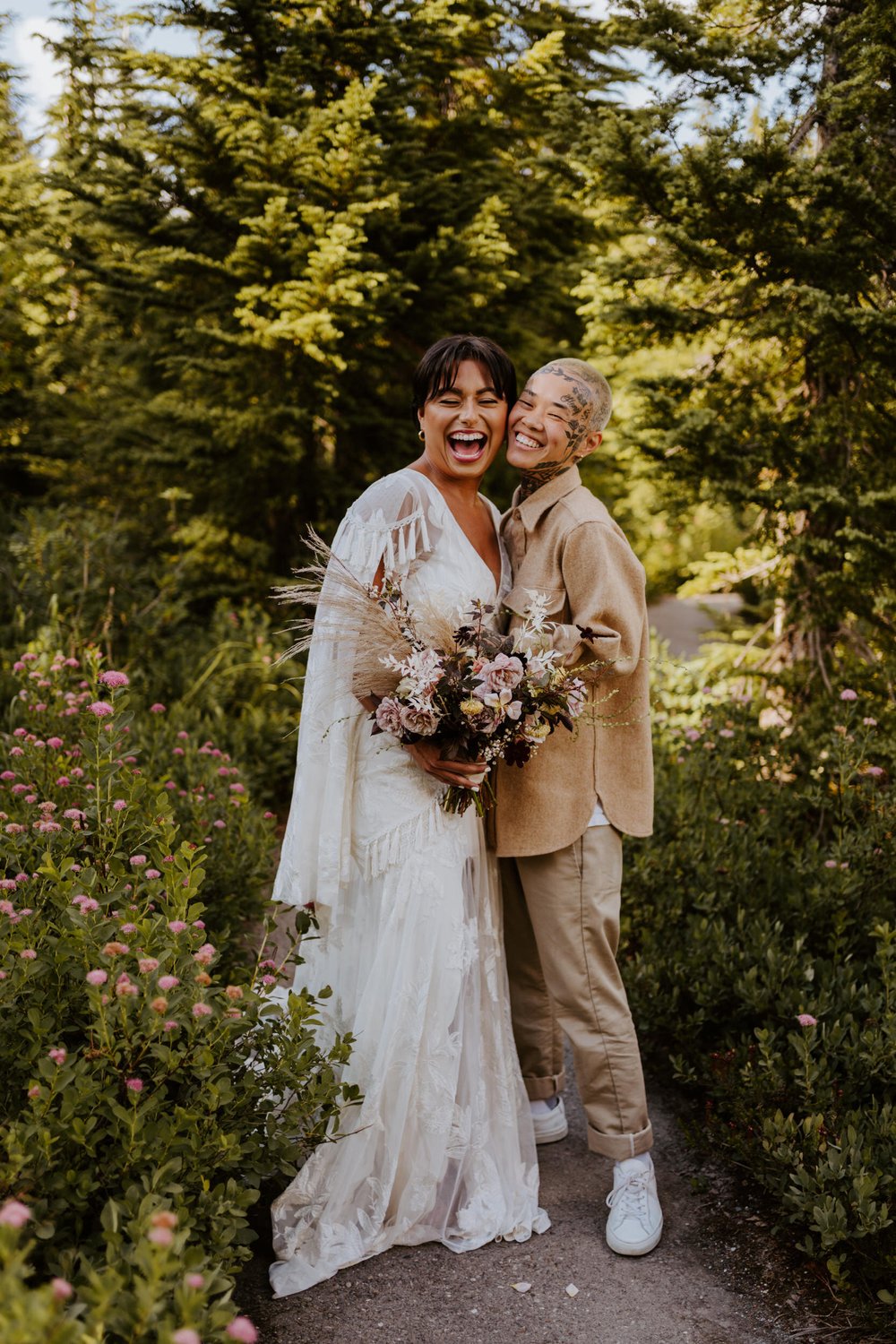 North Cascades National Park Elopement at Picture Lake, Lesbian Couple, Photography by Tida Svy | www.tidasvy.com