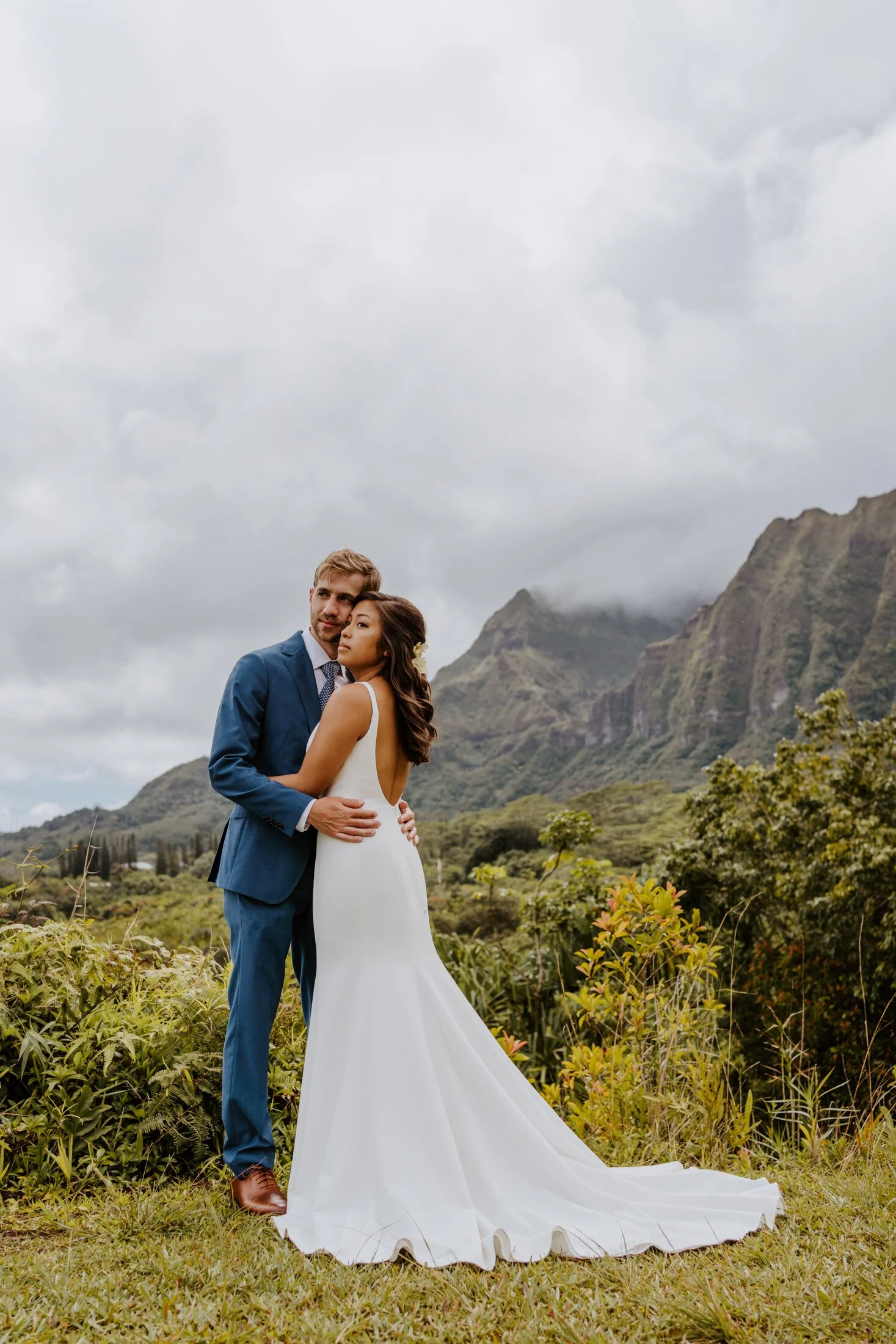 Ho'omaluhia botanical garden elopement | Oahu Elopement Photographer | Hawaii Elopement Photographer | Oahu Wedding Photographer