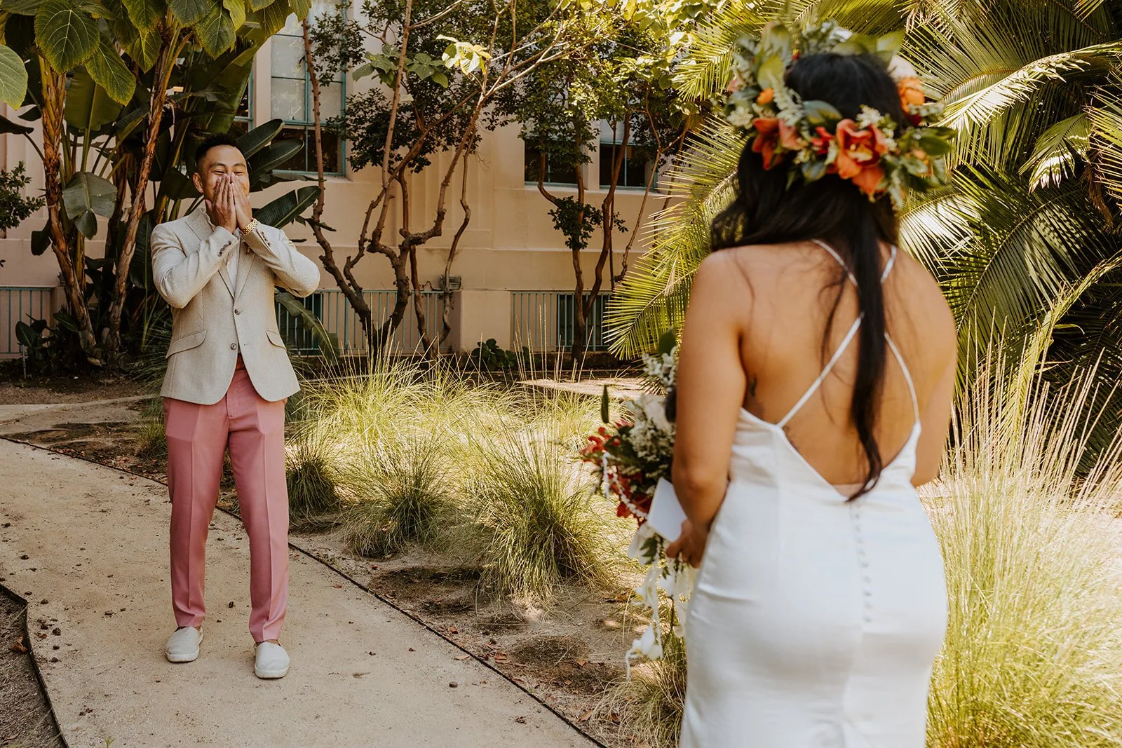 Intimate Elopement at the San Diego Marriage Hut captured by San Diego Elopement Photographer Tida Svy