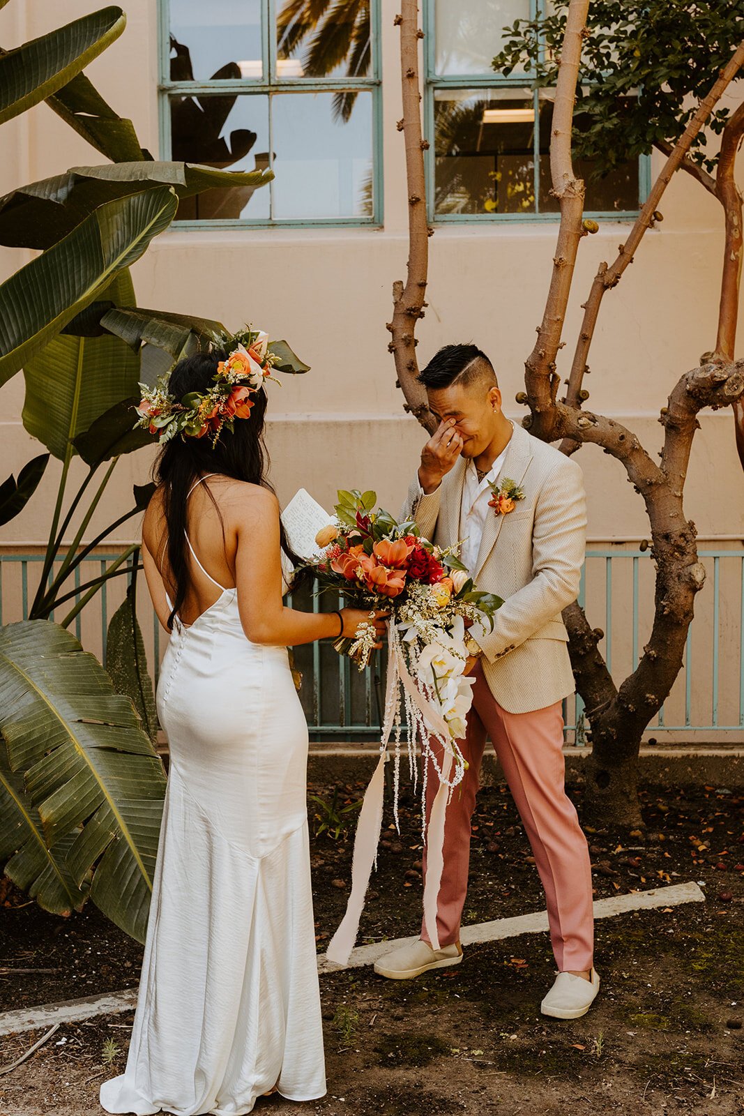 Intimate Elopement at the San Diego Marriage Hut captured by San Diego Elopement Photographer Tida Svy