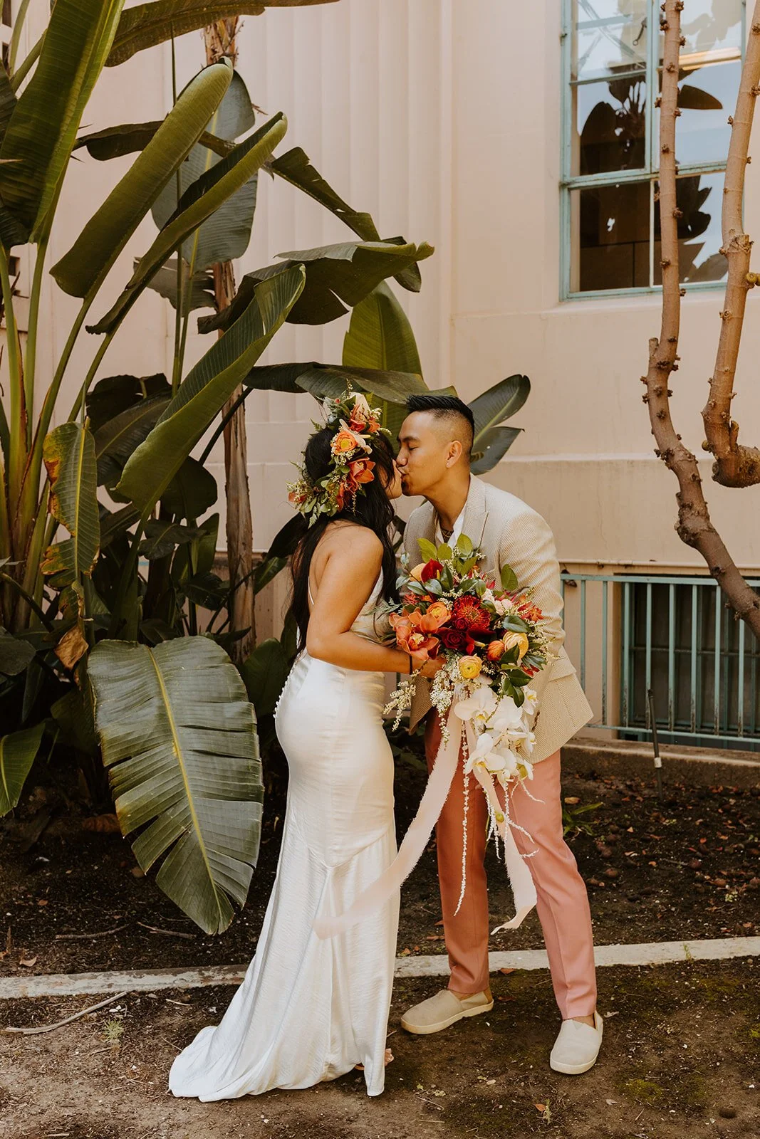 Intimate Elopement at the San Diego Marriage Hut captured by San Diego Elopement Photographer Tida Svy
