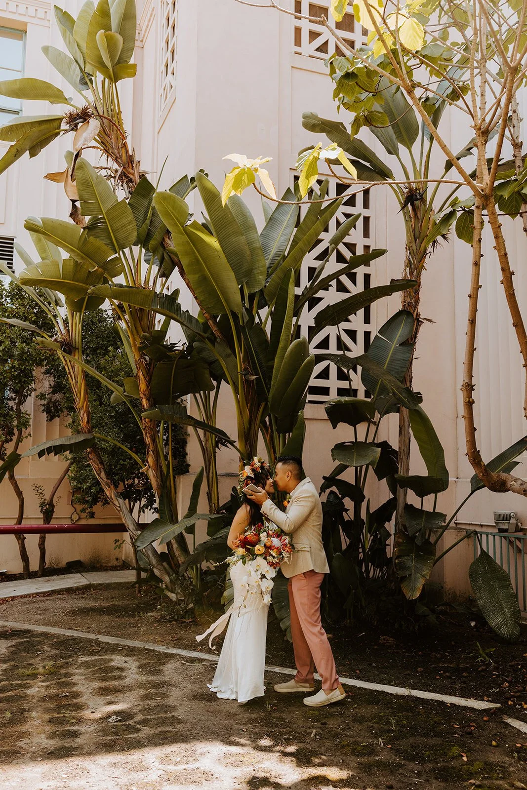 Intimate Elopement at the San Diego Marriage Hut captured by San Diego Elopement Photographer Tida Svy