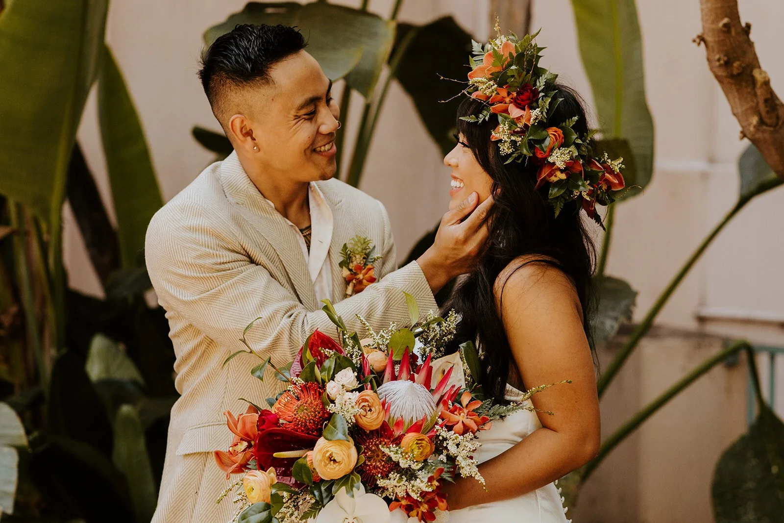 Intimate Elopement at the San Diego Marriage Hut captured by San Diego Elopement Photographer Tida Svy