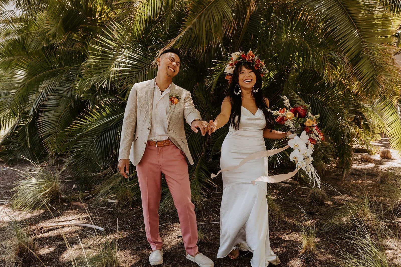 Intimate Elopement at the San Diego Marriage Hut captured by San Diego Elopement Photographer Tida Svy