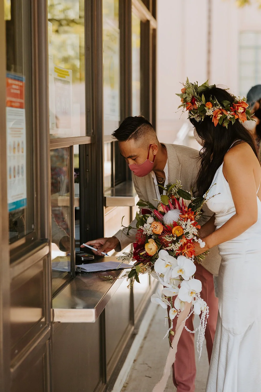 Intimate Elopement at the San Diego Marriage Hut captured by San Diego Elopement Photographer Tida Svy