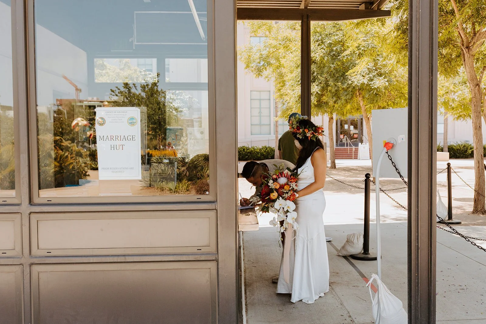 Intimate Elopement at the San Diego Marriage Hut captured by San Diego Elopement Photographer Tida Svy