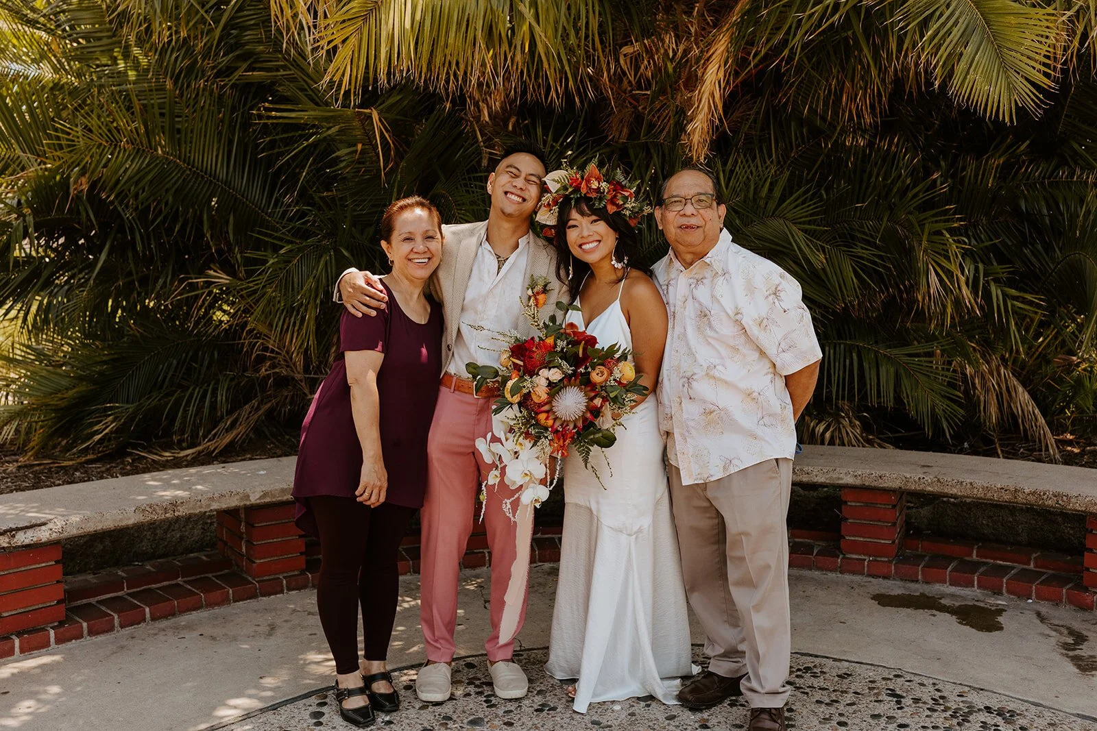 Intimate Elopement at the San Diego Marriage Hut captured by San Diego Elopement Photographer Tida Svy