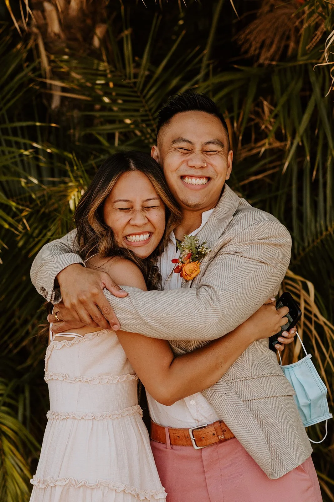 Intimate Elopement at the San Diego Marriage Hut captured by San Diego Elopement Photographer Tida Svy