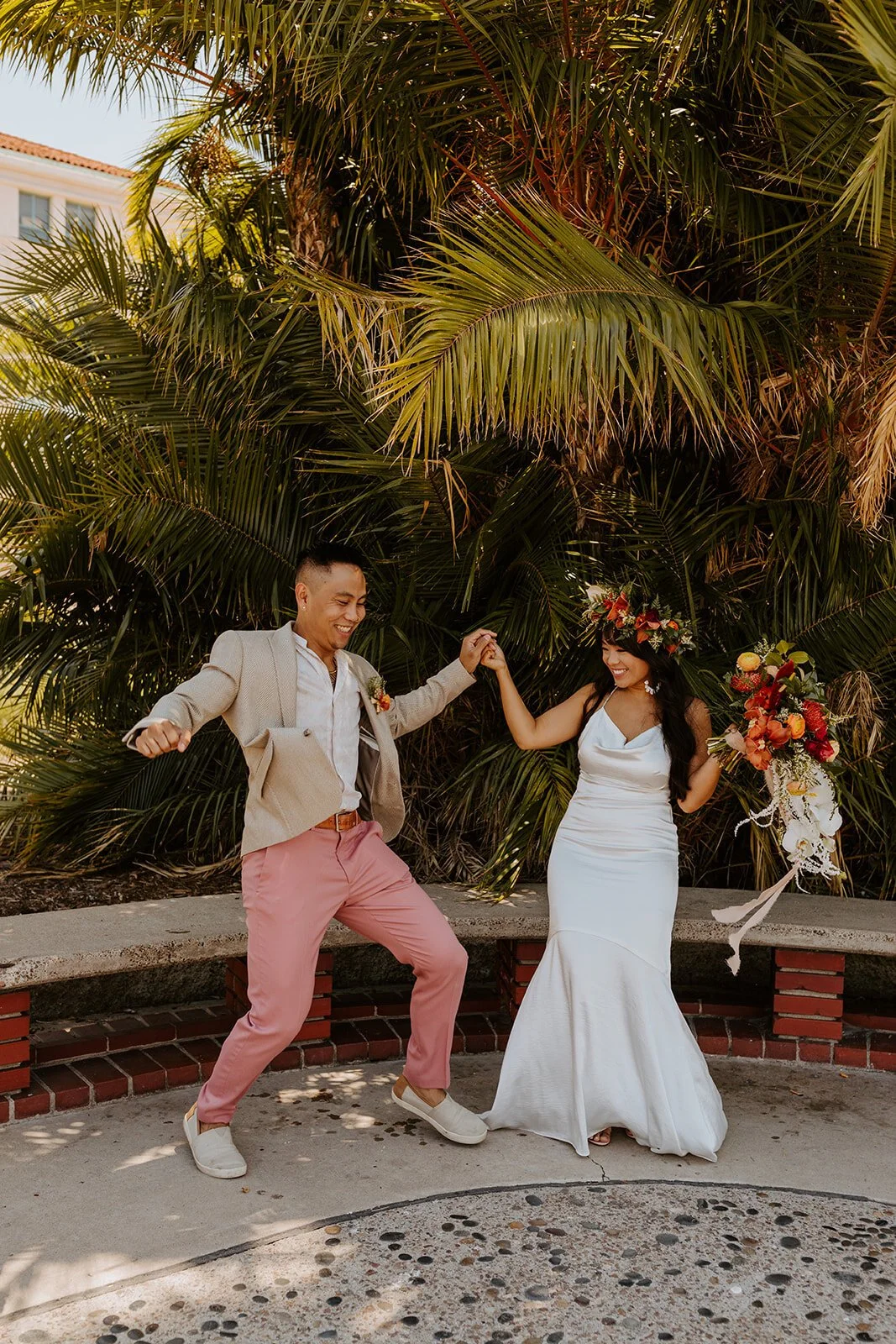 Intimate Elopement at the San Diego Marriage Hut captured by San Diego Elopement Photographer Tida Svy