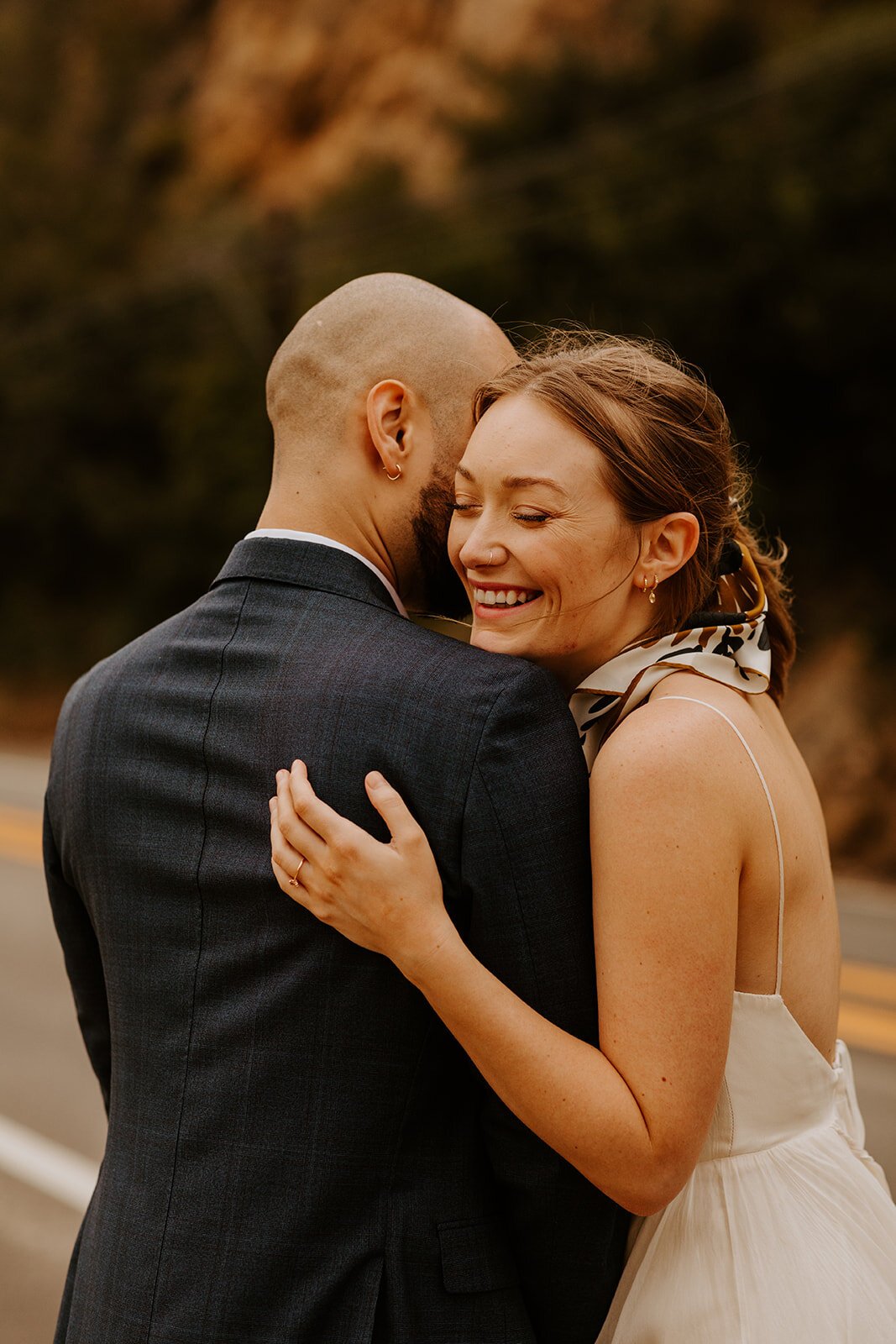 Malibu Bride and Groom Portraits, Los Angeles airbnb wedding, zoom wedding, virtual wedding, covid wedding, Los Angeles elopement, Los Angeles Wedding Photographer, Photo by Tida Svy | www.tidasvy.com