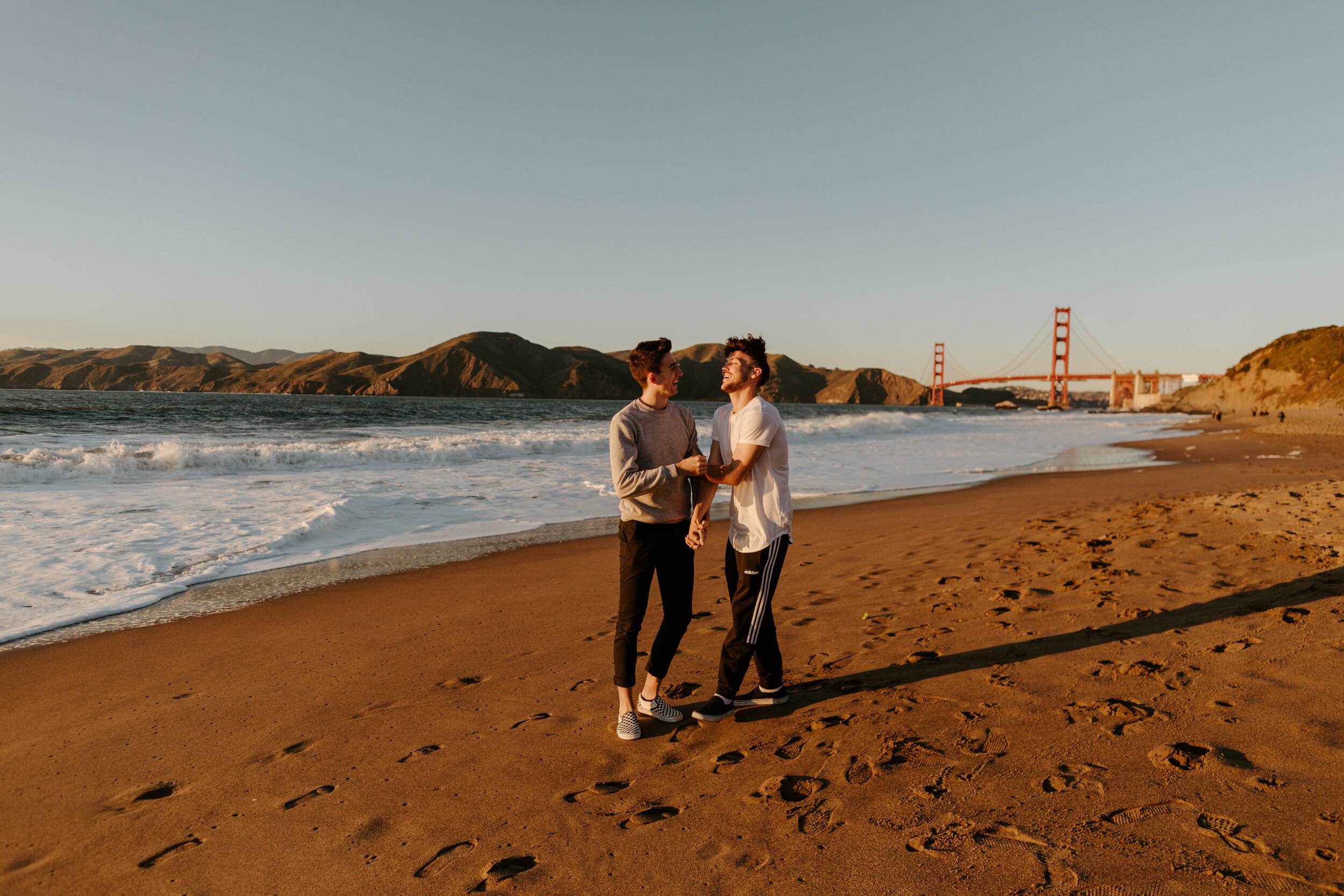Gay LGBTQ Engagement Photos, Baker Beach, San Francisco, Golden Gate Bridge, Bay Area Wedding Photographer, LGBTQ Wedding Photographer, San Francisco Wedding Photographer, Tida Svy, www.tidasvy.com
