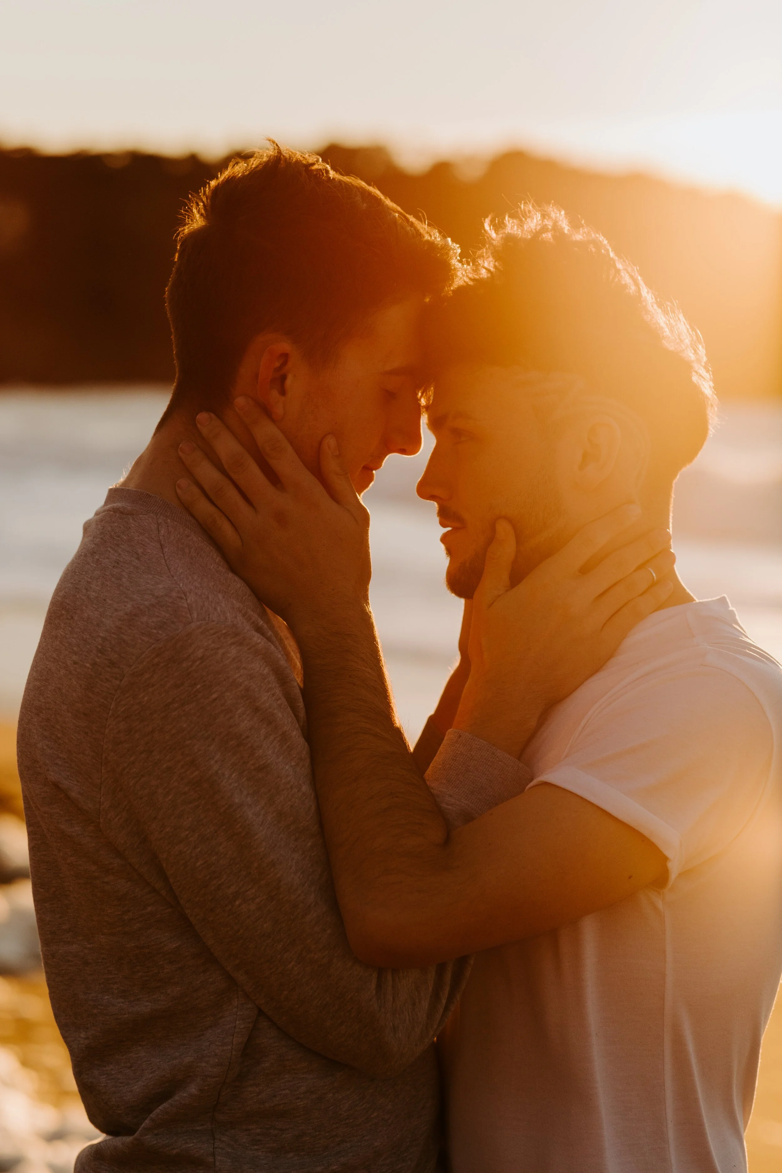 Gay LGBTQ Engagement Photos, Baker Beach, San Francisco, Golden Gate Bridge, Bay Area Wedding Photographer, LGBTQ Wedding Photographer, San Francisco Wedding Photographer, Tida Svy, www.tidasvy.com