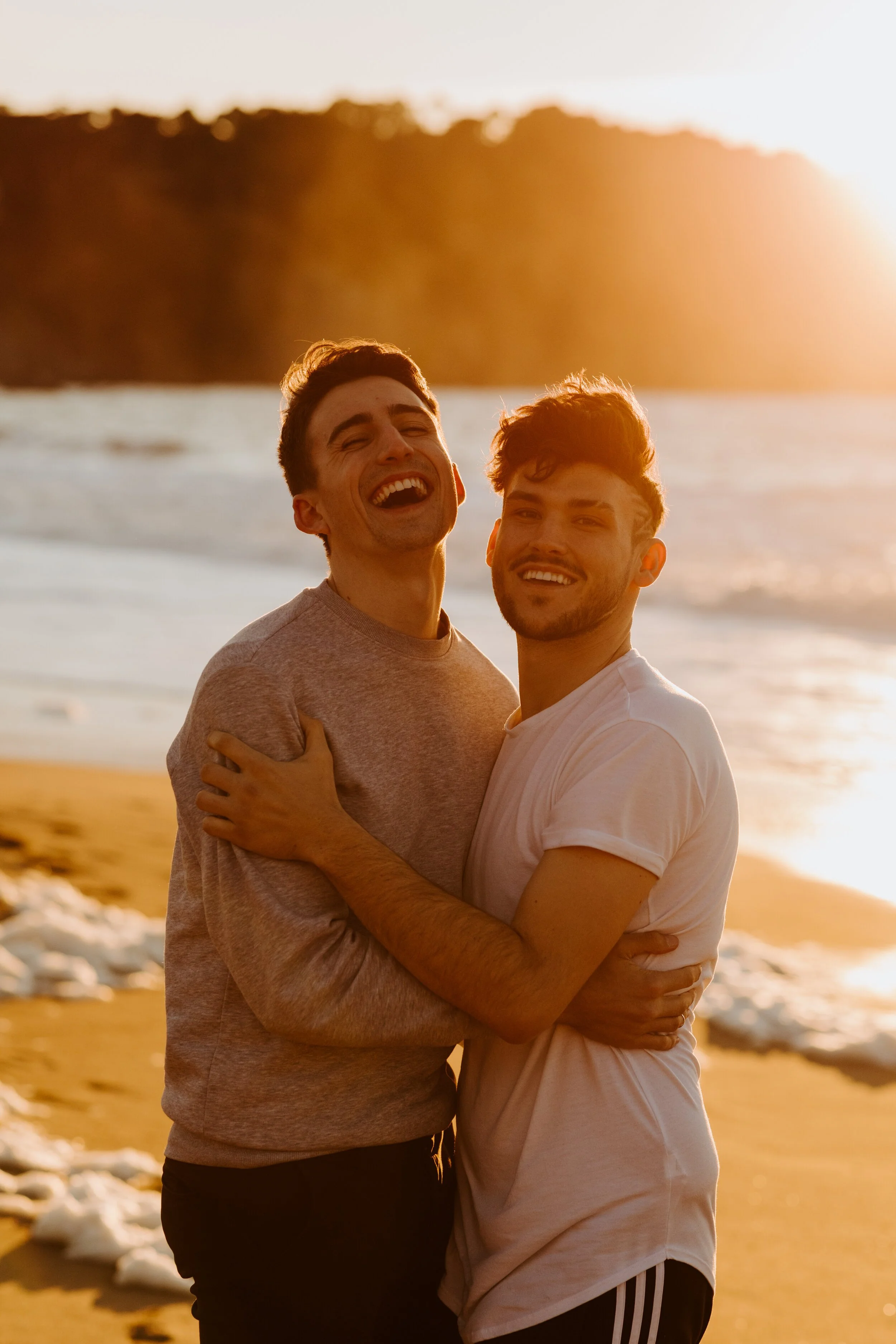 Gay LGBTQ Engagement Photos, Baker Beach, San Francisco, Golden Gate Bridge, Bay Area Wedding Photographer, LGBTQ Wedding Photographer, San Francisco Wedding Photographer, Tida Svy, www.tidasvy.com