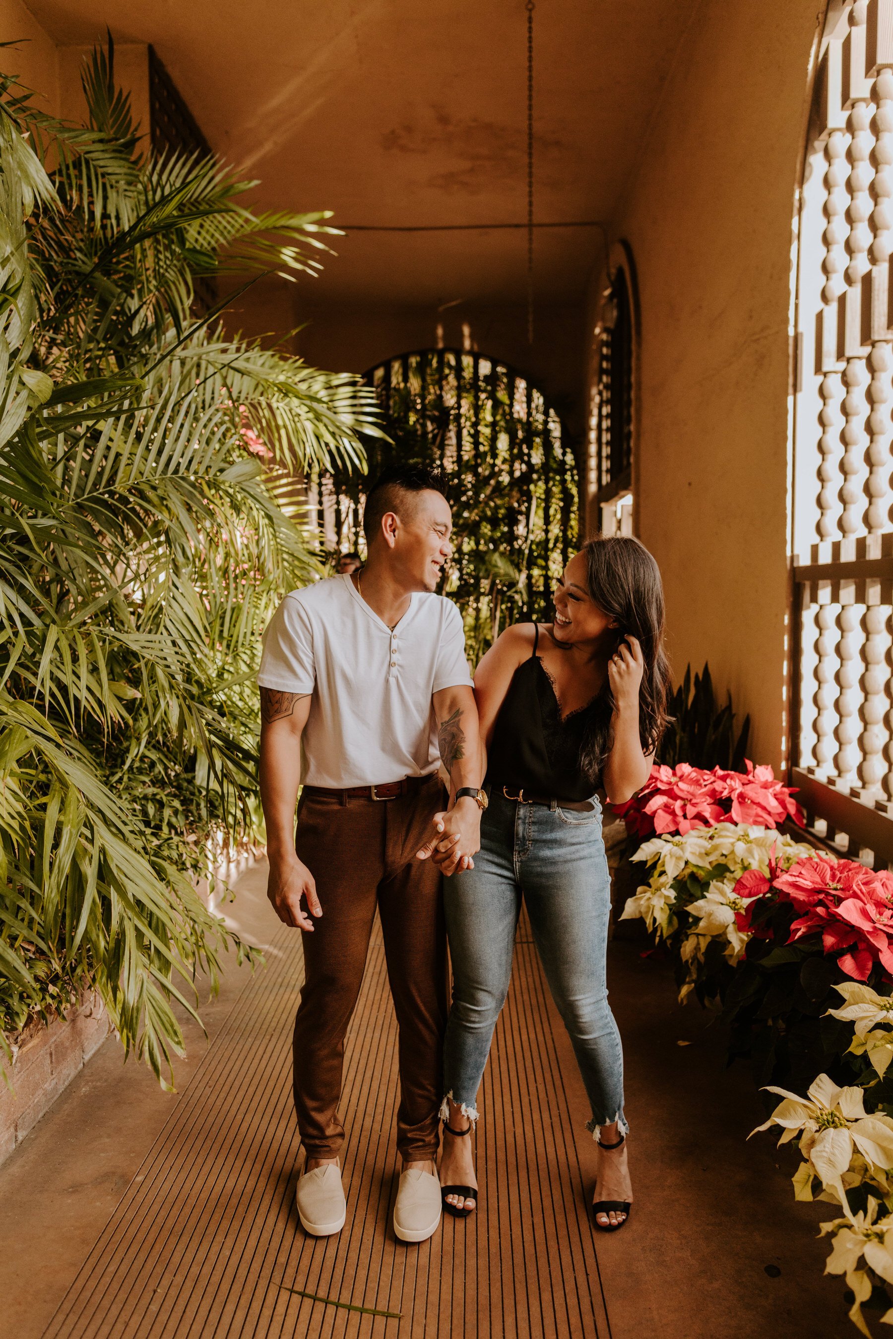 Botanical Building Balboa Park San Diego Engagement Photos, San Diego Engagement Photographer, Wedding Photos, Cute Couple, Tida Svy Photo, www.tidasvy.com