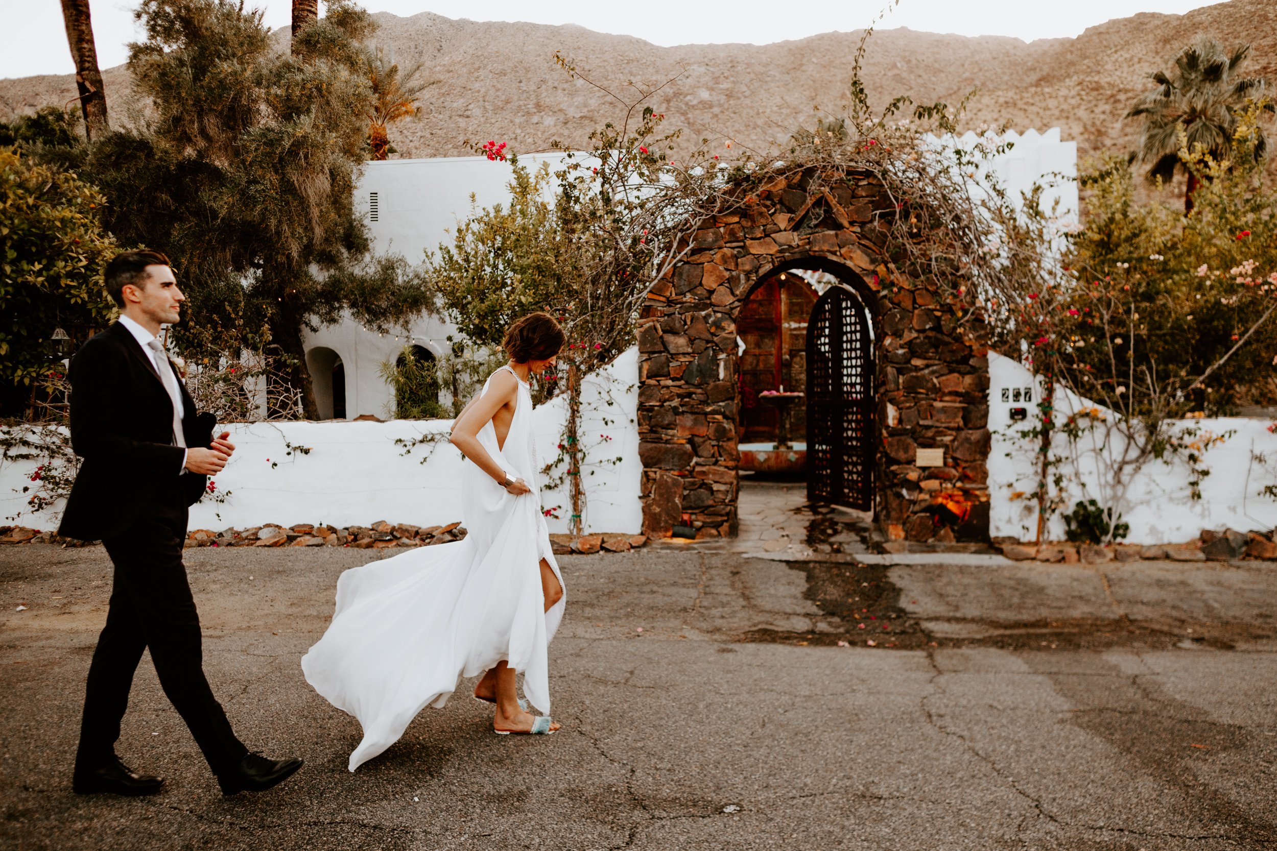 Korakia Pensione Wedding Palm Springs Photography by Tida Svy