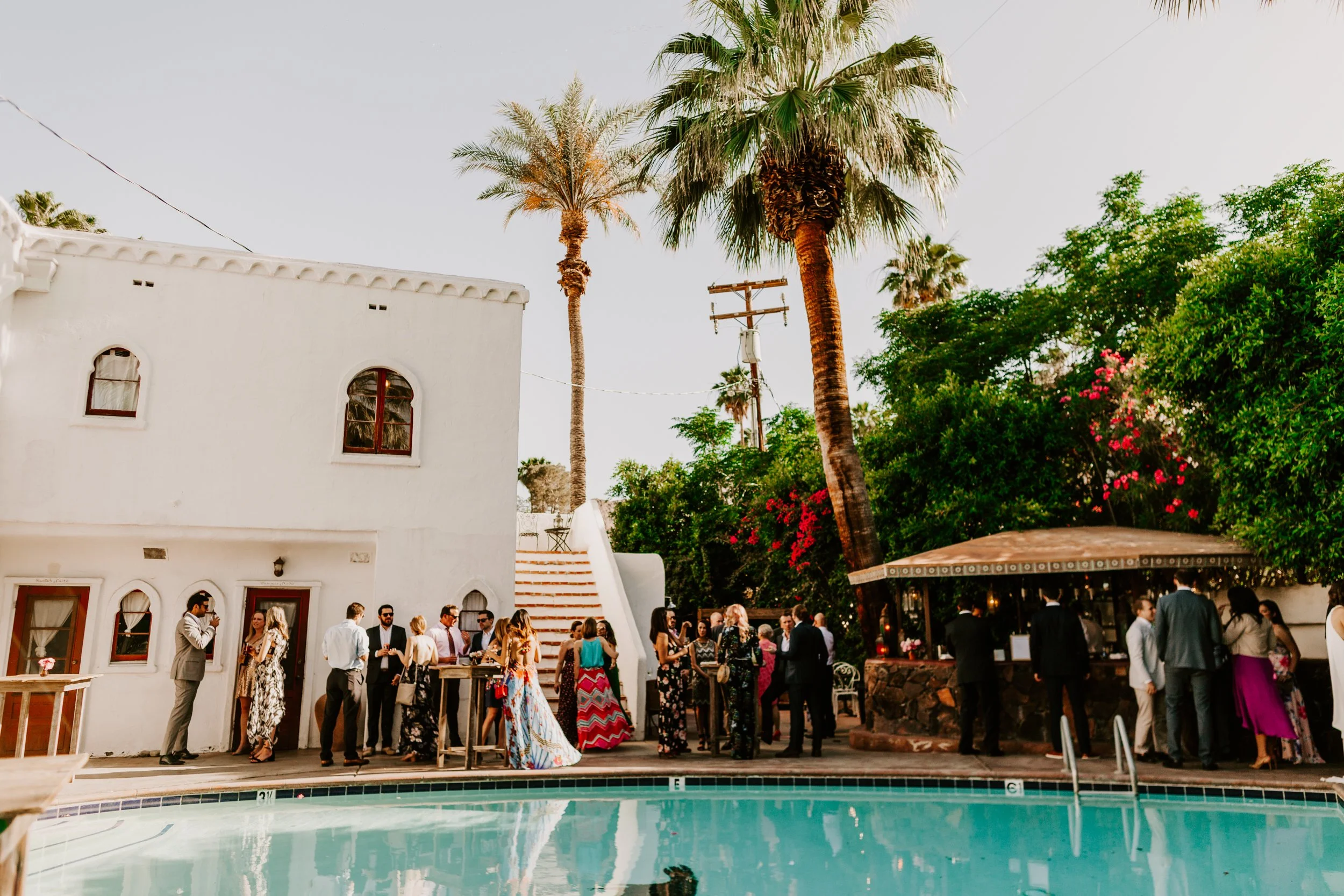 Korakia Pensione Wedding Palm Springs Photography by Tida Svy