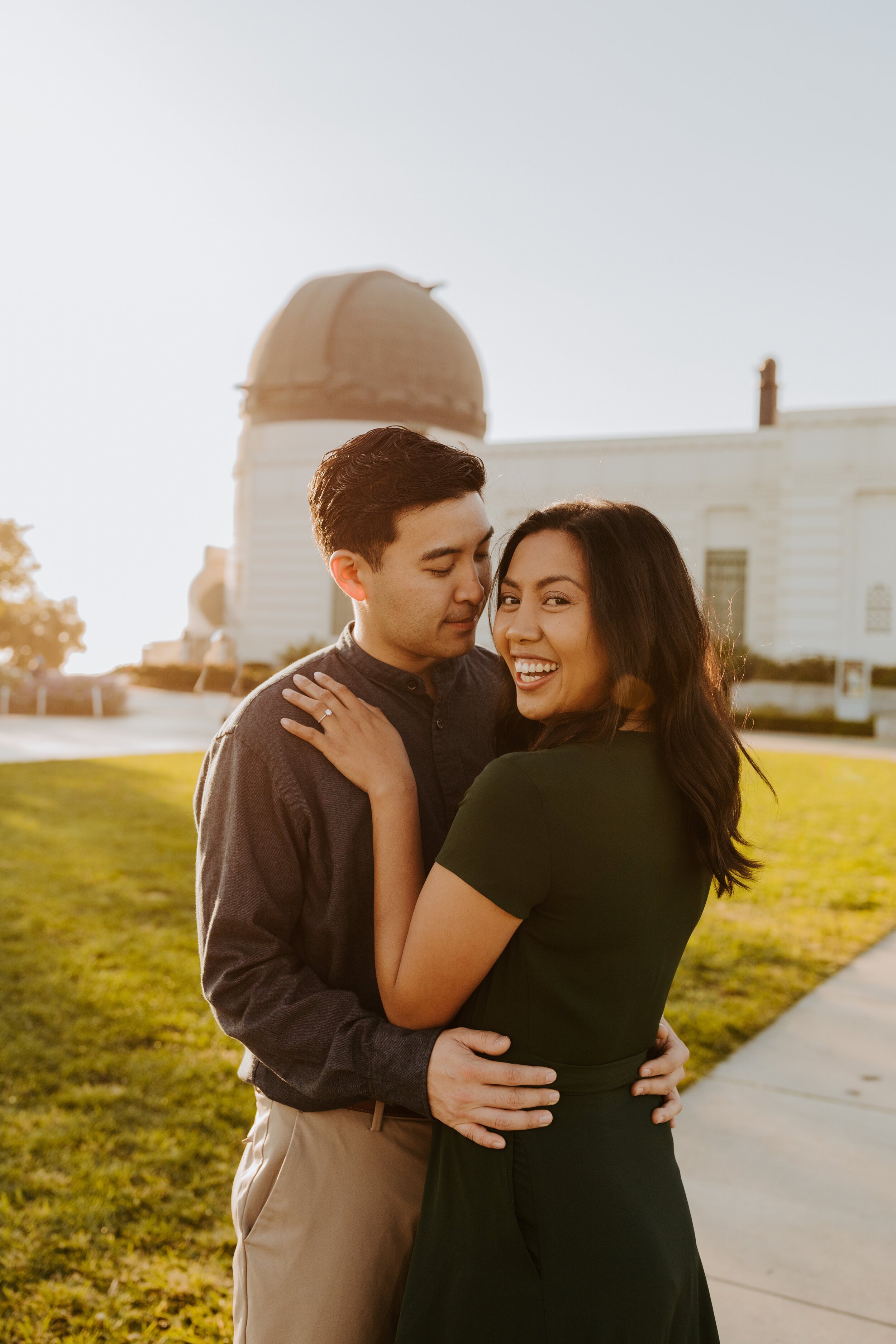 Griffith Observatory Sunrise Engagement Session | Los Angeles Wedding Photographer | Tida Svy | www.tidasvy.com