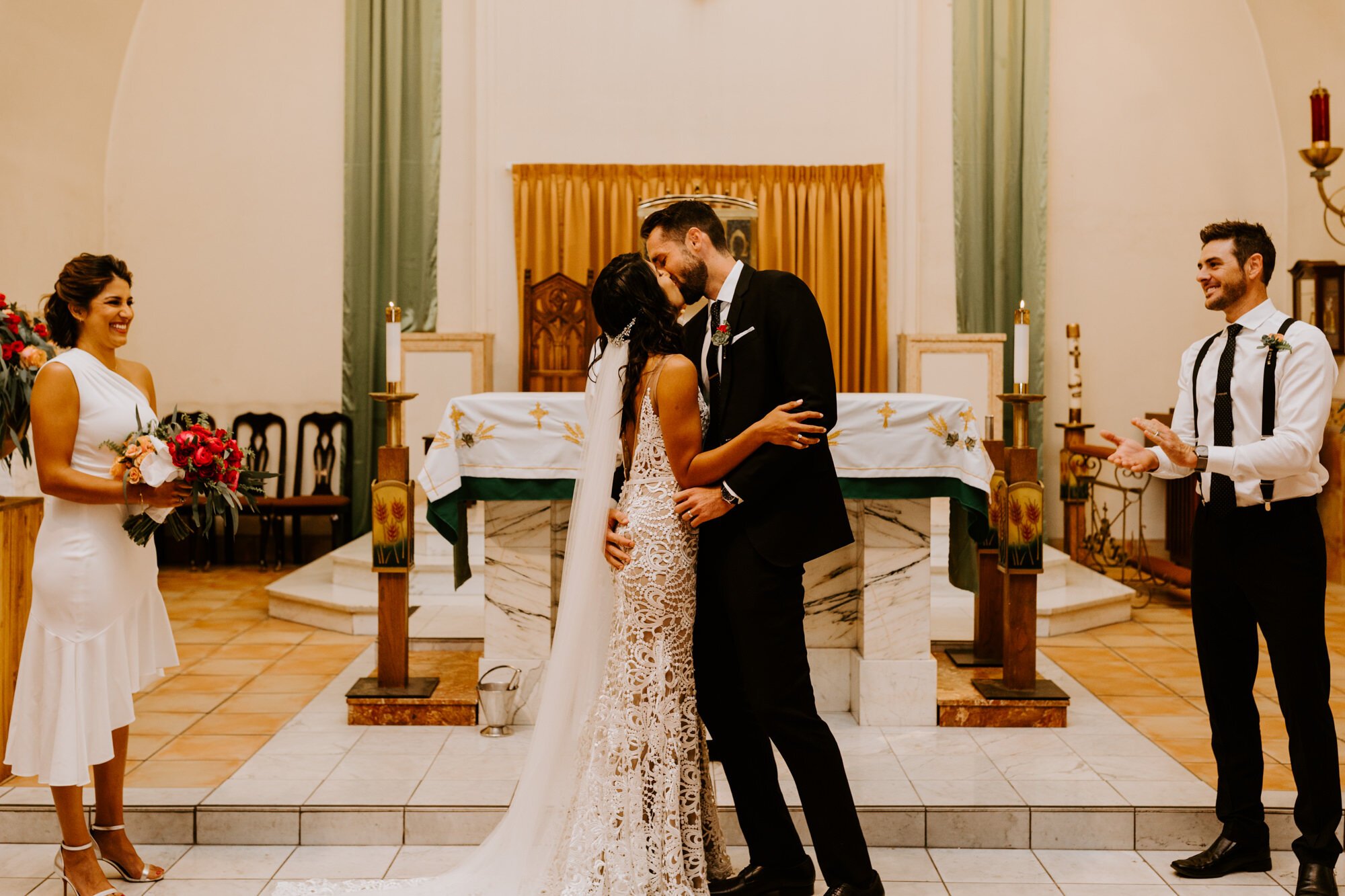 Our Lady of Solitude Church Palm Springs Wedding | Avalon Hotel and Bugalows | Desert Fiesta Themed Wedding |Palm Springs Wedding Photographer | Tida Svy Photography | www.tidasvy.com