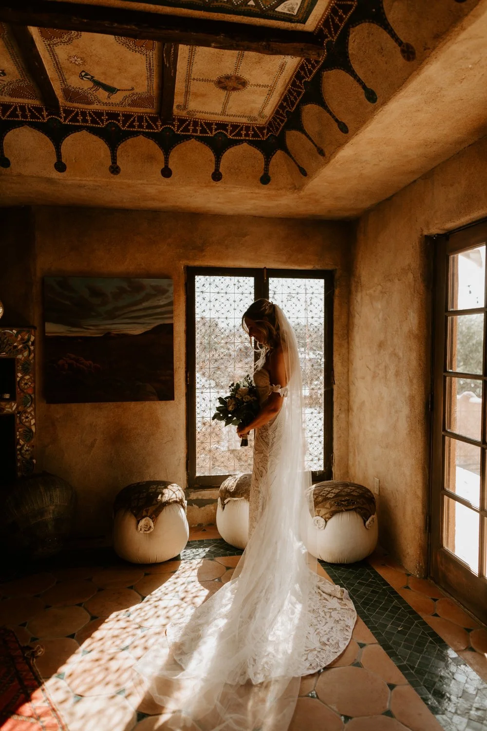 Rue de Seine Poppy Stardust Bride | Le Haut Desert Aerie Wedding | Joshua Tree Wedding Photographer | Tida Svy | www.tidasvy.com