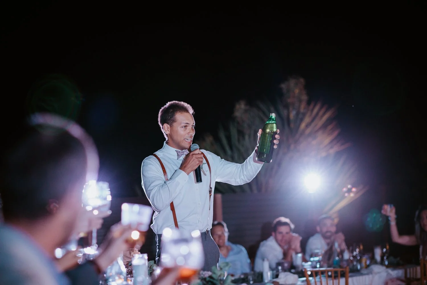 Joshua Tree Wedding Photographer | Wedding speeches | JT Serenity Escape Airbnb Wedding | Tida Svy | www.tidasvy.com