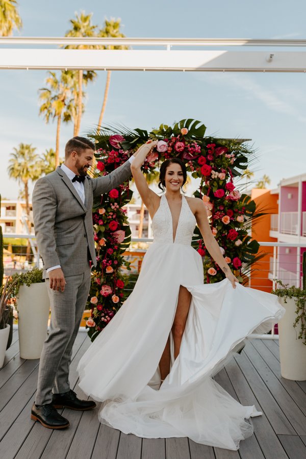 Palm Springs Wedding Photographer The Saguaro Hotel