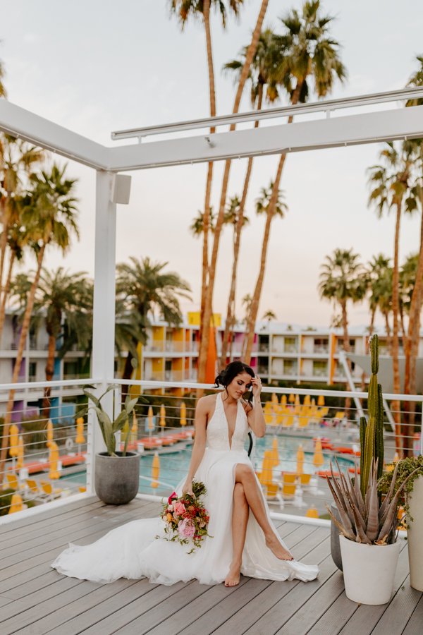 Palm Springs Wedding Photographer The Saguaro Hotel