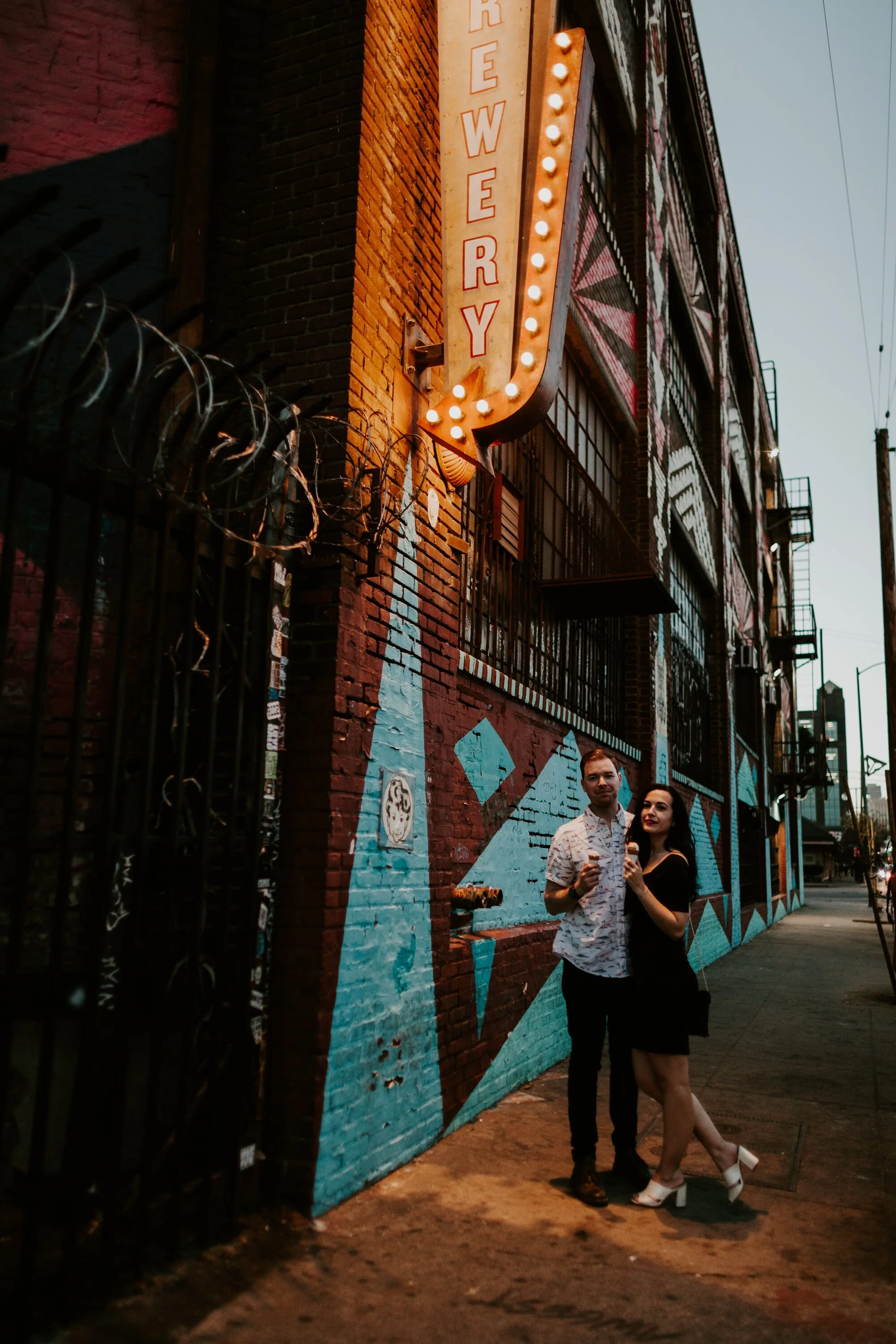 Downtown Los Angeles Arts District Engagement Photos | Tida Svy Photography | www.tidasvy.com