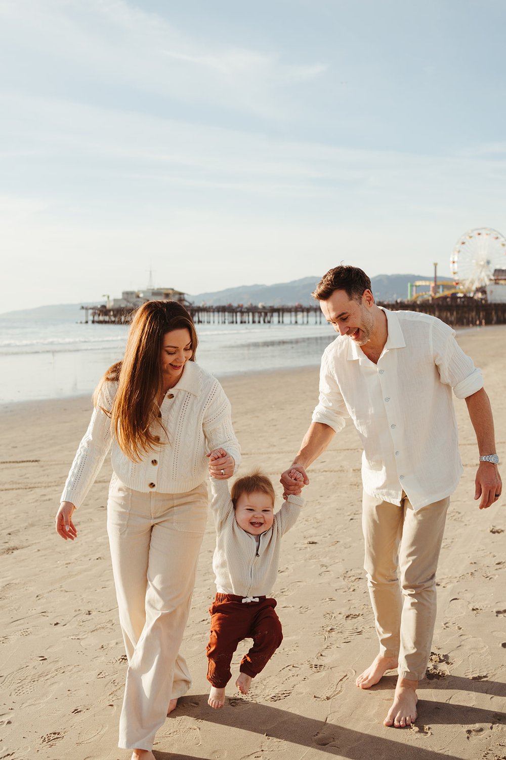 Santa Monica Beach Family Photos by Tida Svy Photography