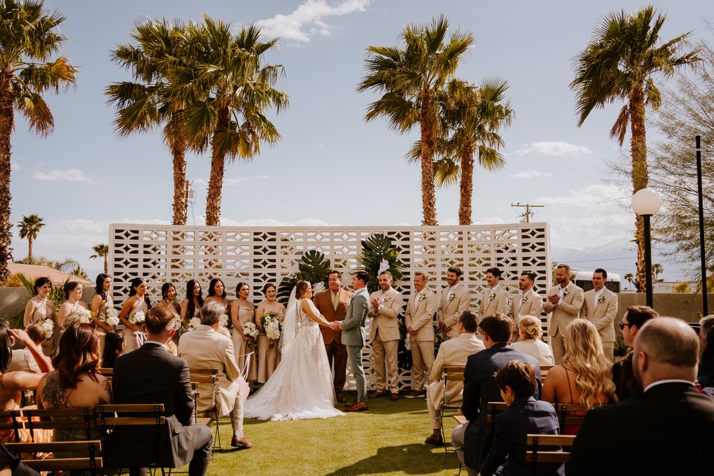 The Lautner Compound Palm Springs Wedding ceremony | Tida Svy Photography | www.tidasvy.com