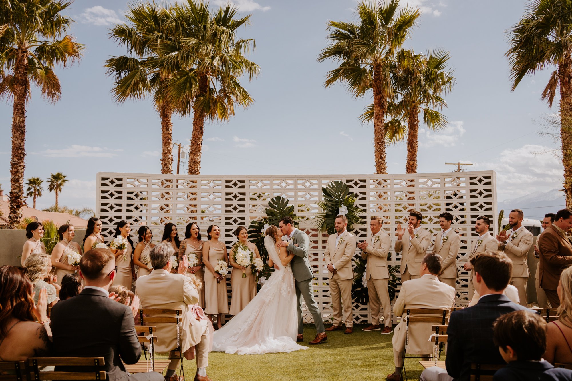 The Lautner Compound Palm Springs Wedding ceremony | Tida Svy Photography | www.tidasvy.com